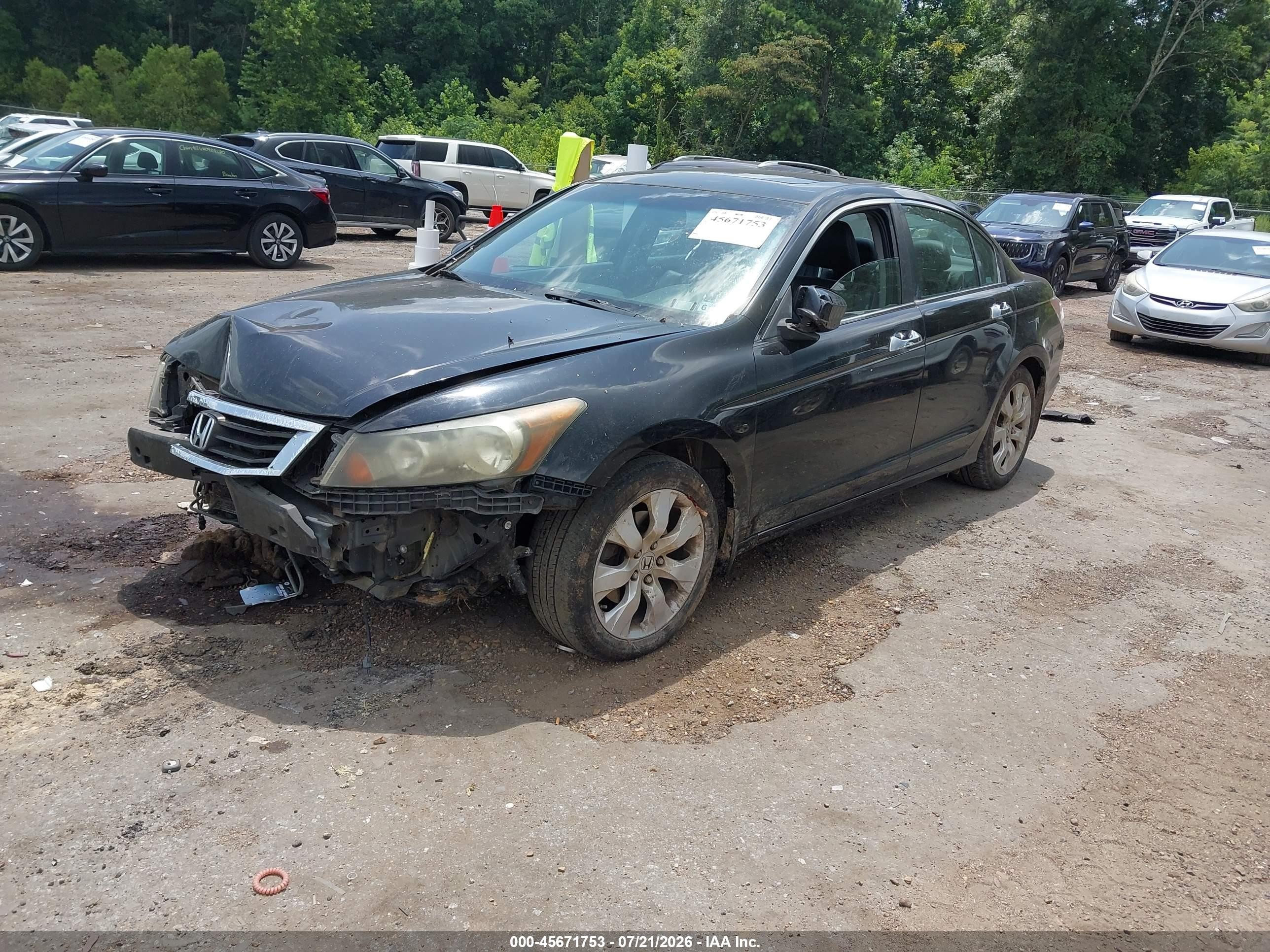 2008 Honda Accord 3.5 Ex-l Черный vin: 1HGCP36828A081128