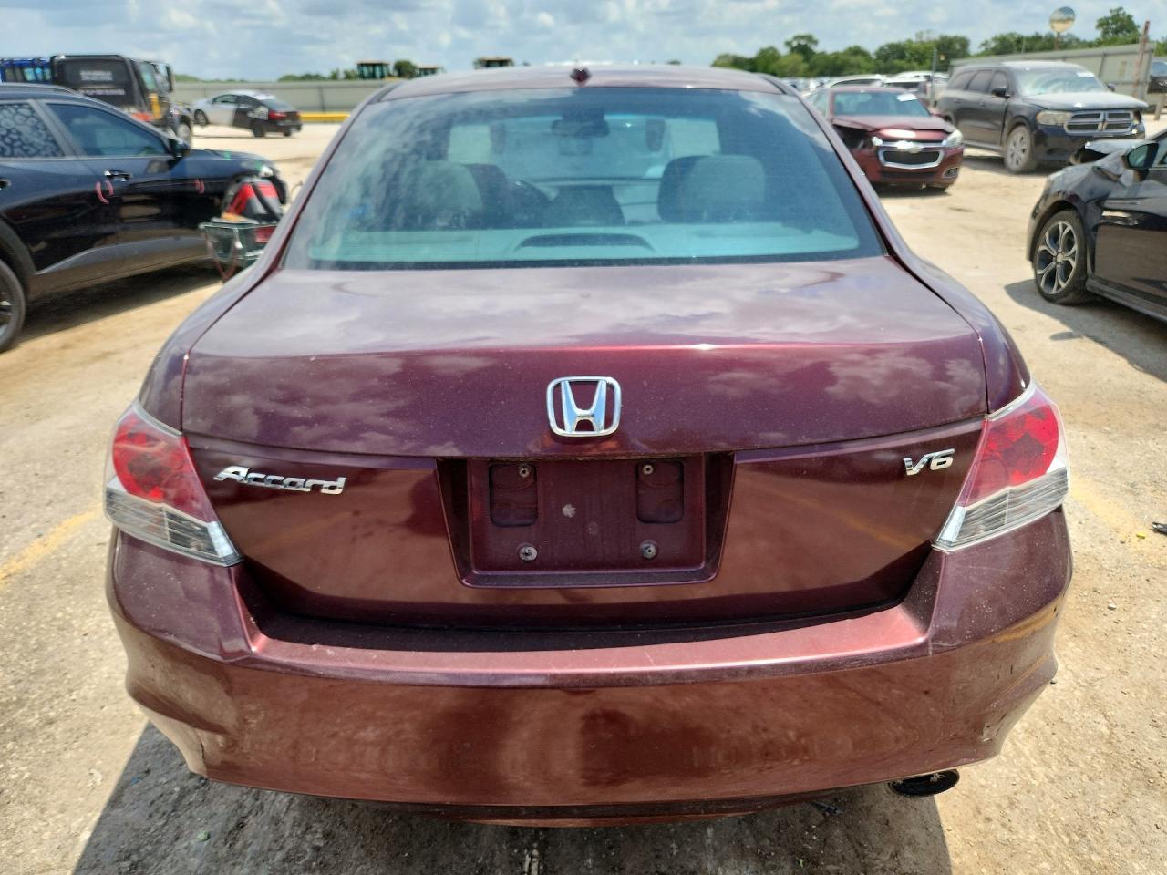 2008 Honda Accord Exl Maroon vin: 1HGCP36828A084210
