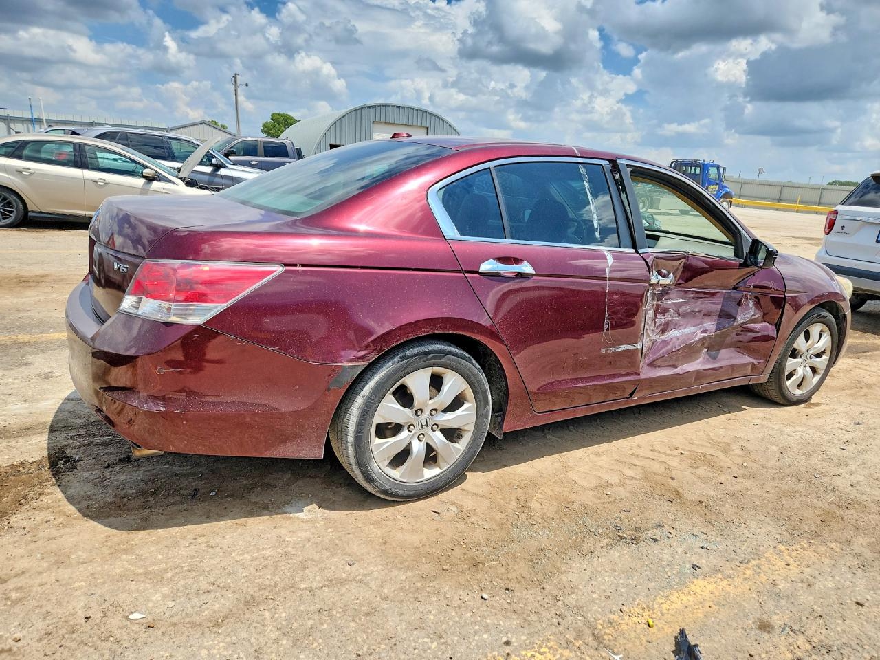 2008 Honda Accord Exl Maroon vin: 1HGCP36828A084210