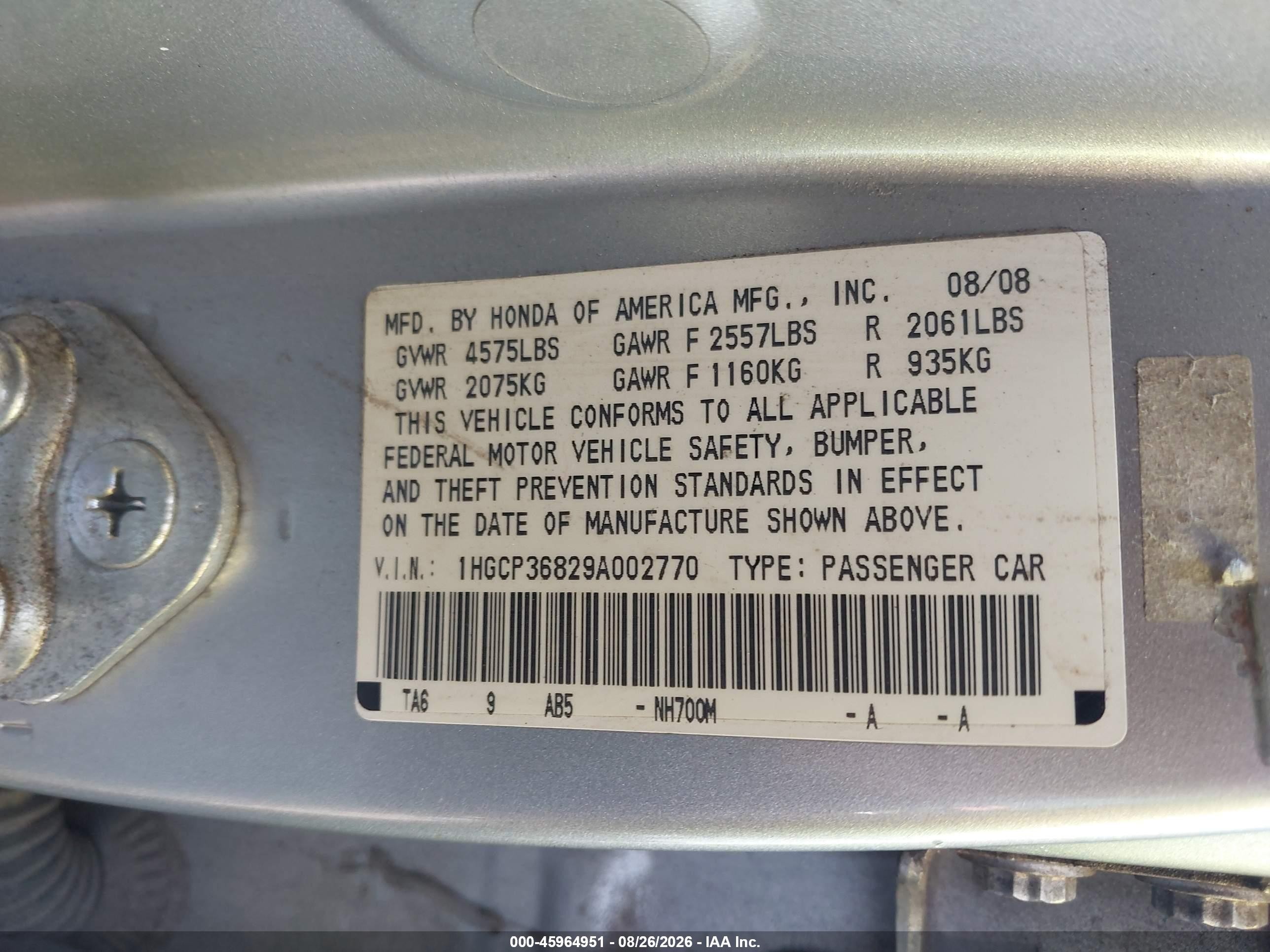 2009 Honda Accord 3.5 Ex-l Silver vin: 1HGCP36829A002770