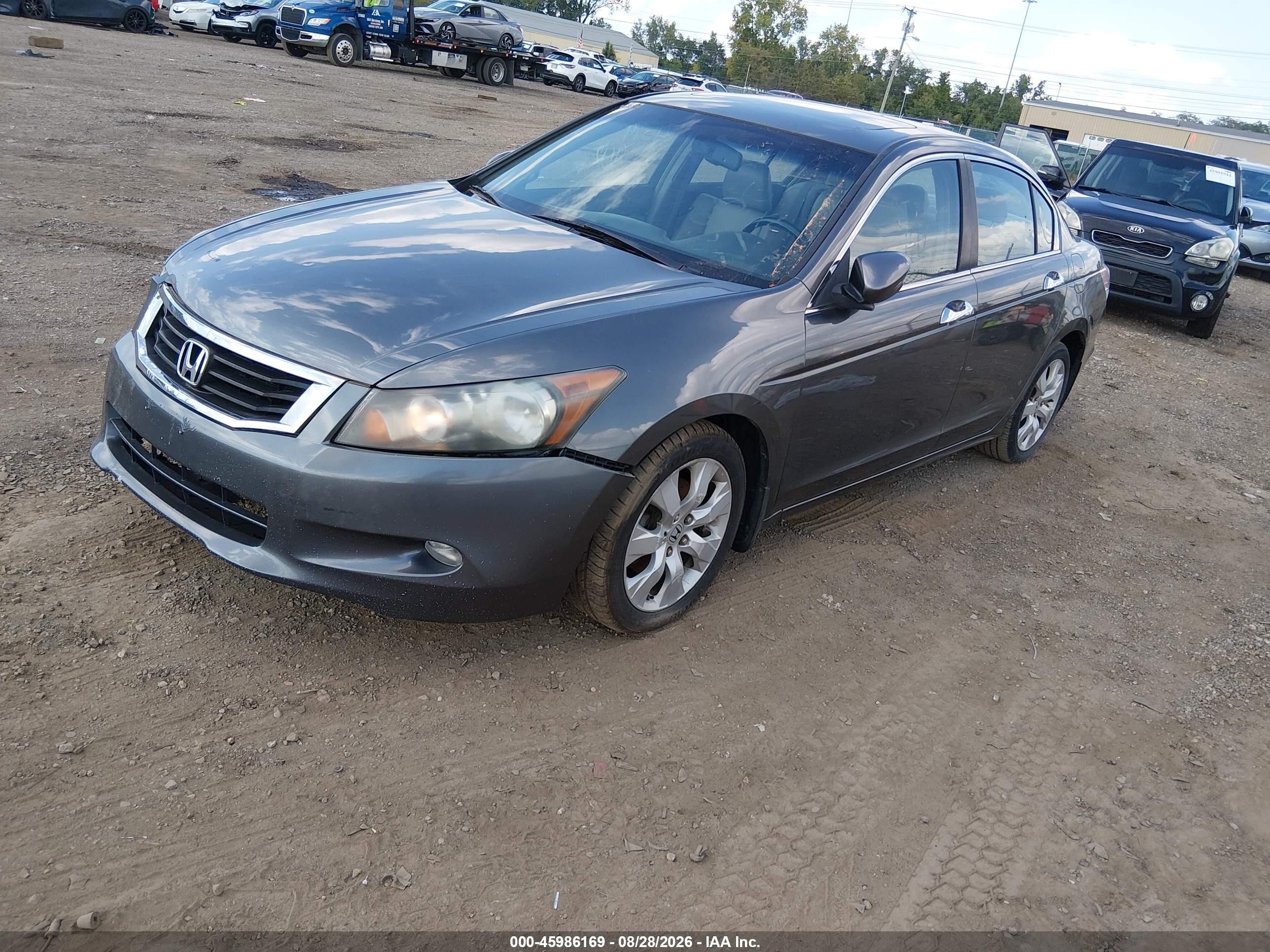 2009 Honda Accord 3.5 Ex-l Gray vin: 1HGCP36829A006494