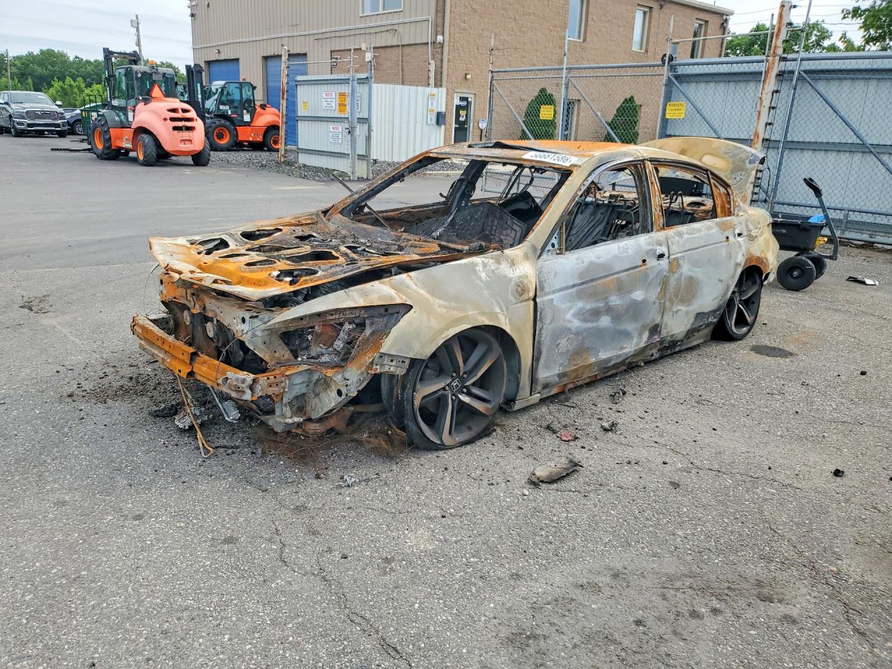2009 Honda Accord Exl Пожар vin: 1HGCP36829A007984