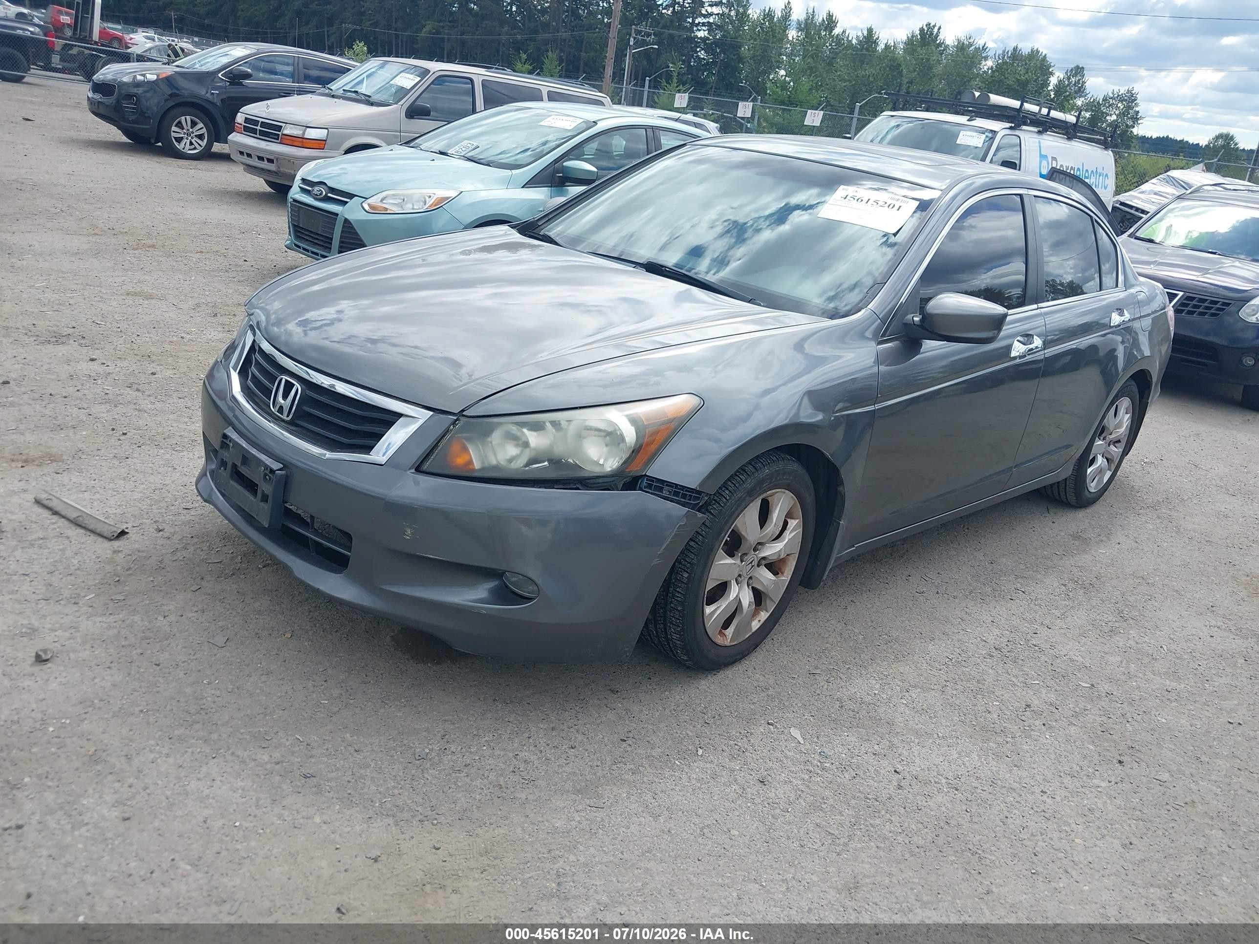 2008 Honda Accord 3.5 Ex-l Gray vin: 1HGCP36838A014733