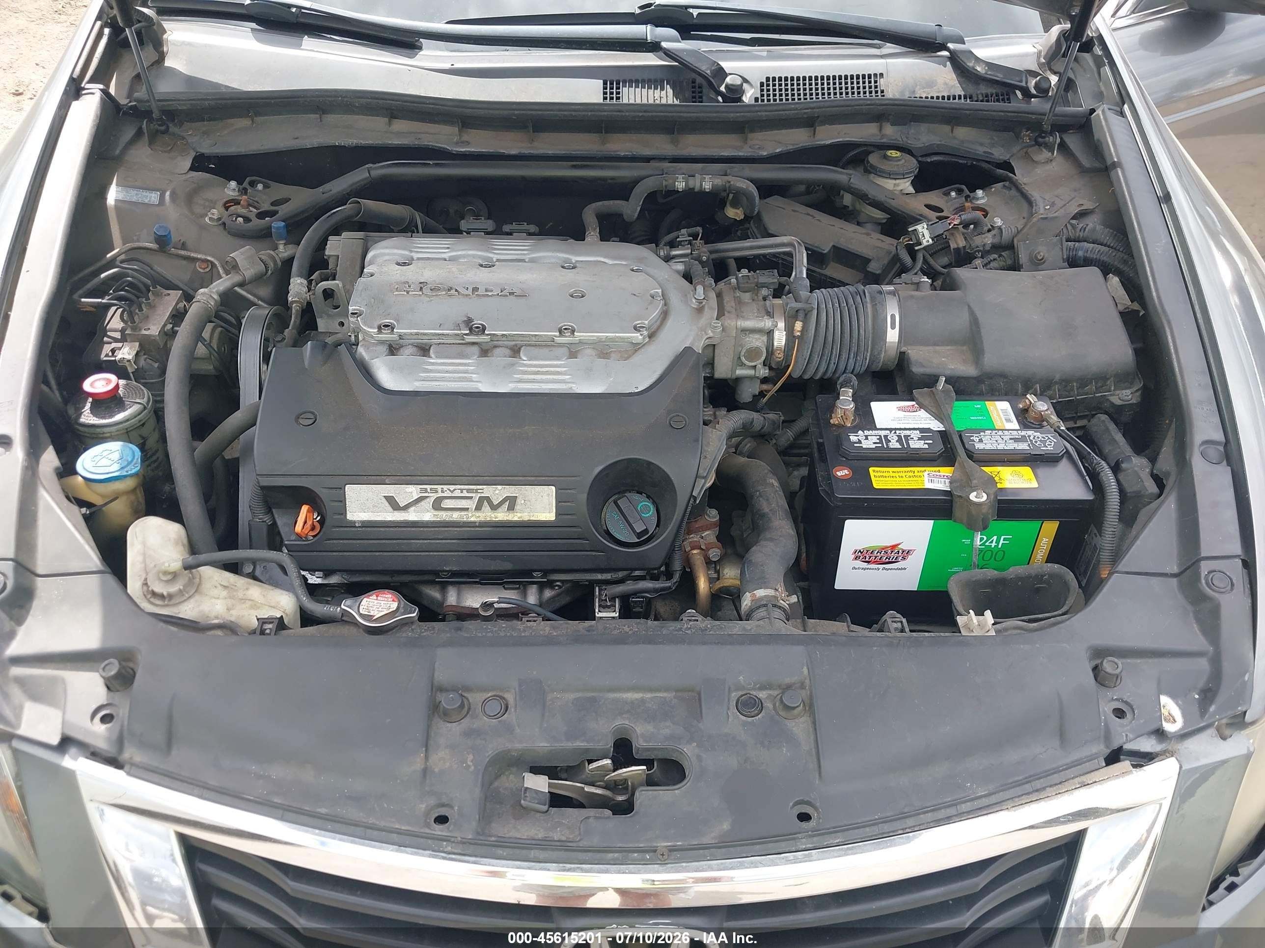 2008 Honda Accord 3.5 Ex-l Gray vin: 1HGCP36838A014733