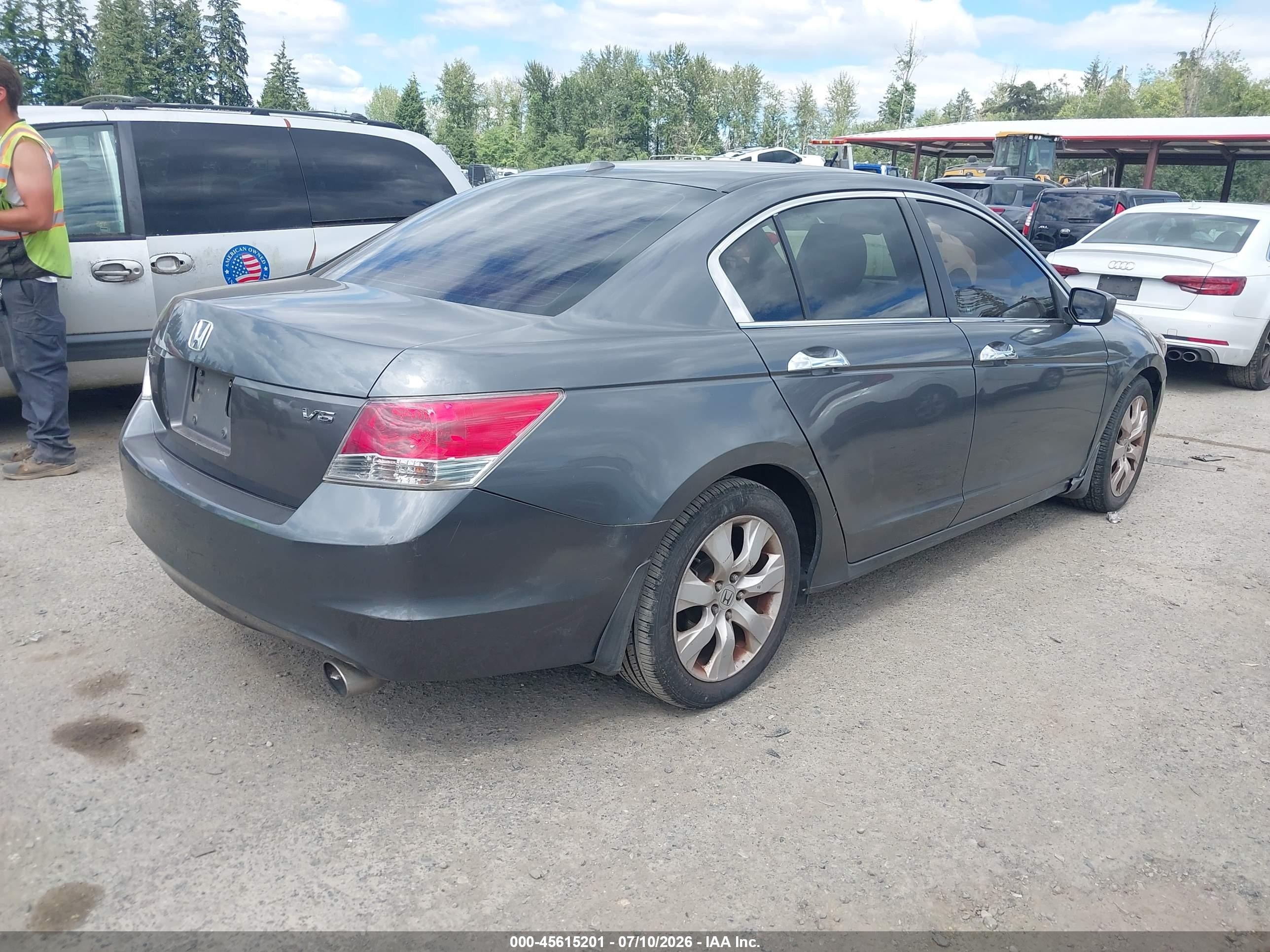 2008 Honda Accord 3.5 Ex-l Gray vin: 1HGCP36838A014733