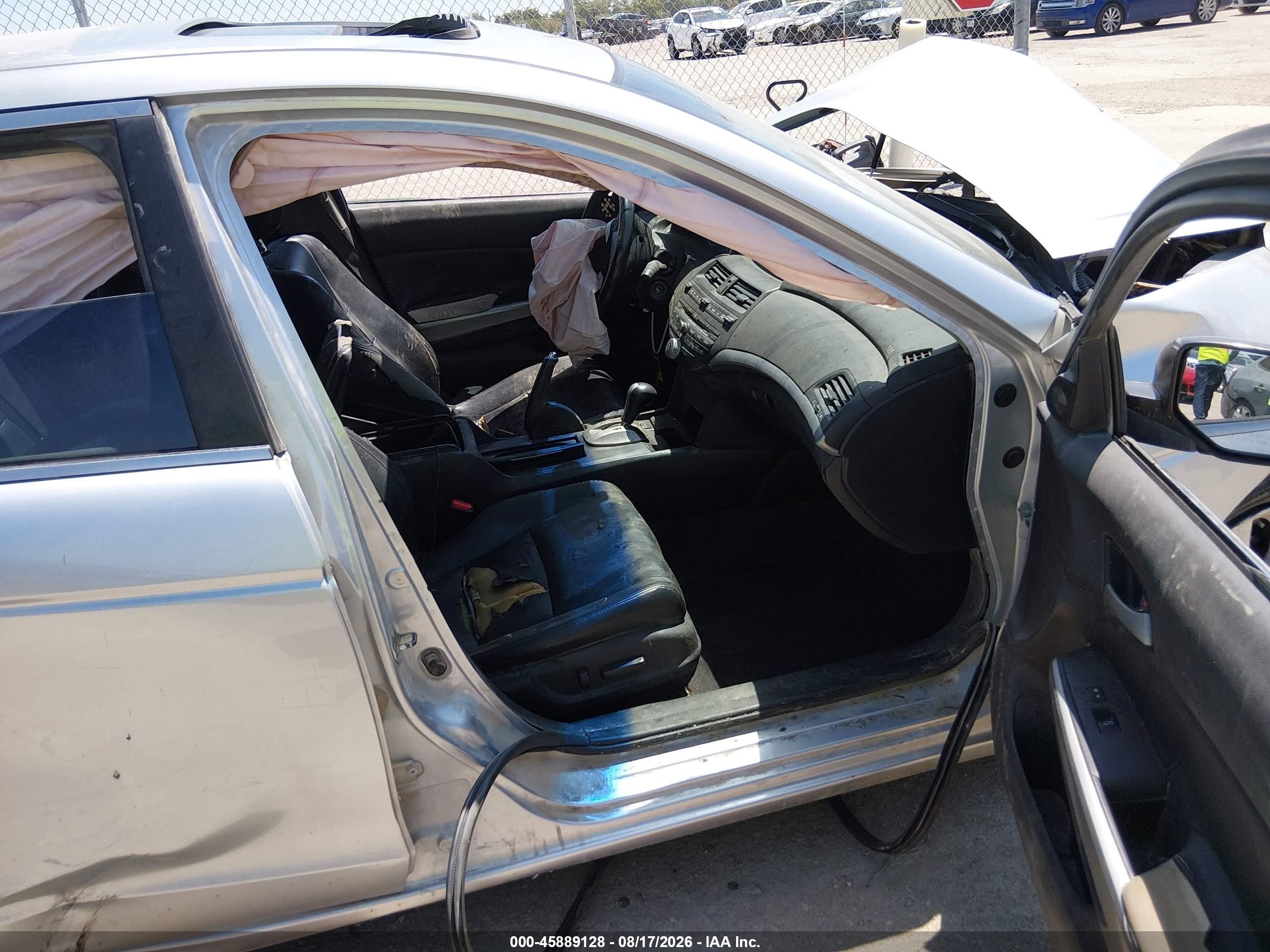 2008 Honda Accord 3.5 Ex-l Silver vin: 1HGCP36838A015056