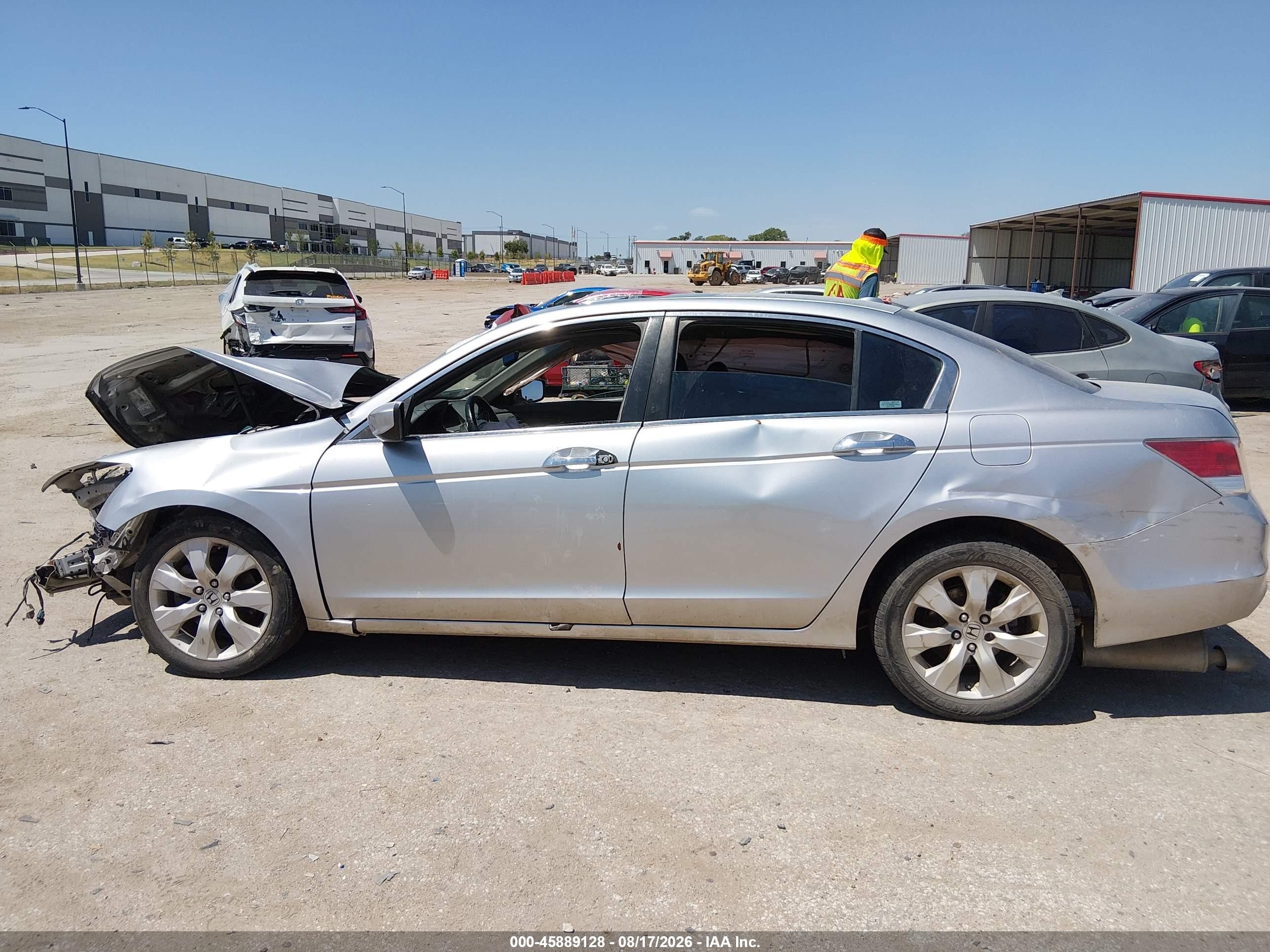 2008 Honda Accord 3.5 Ex-l Silver vin: 1HGCP36838A015056
