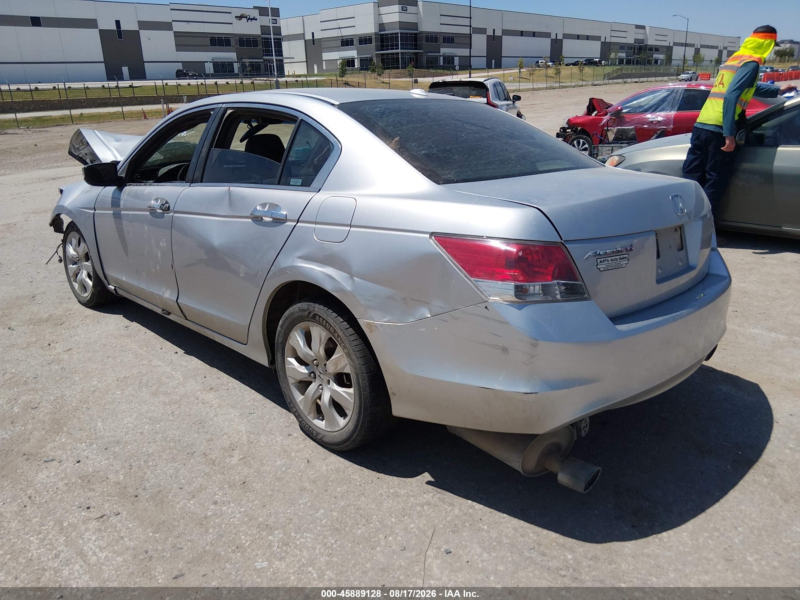 2008 Honda Accord 3.5 Ex-l Silver vin: 1HGCP36838A015056