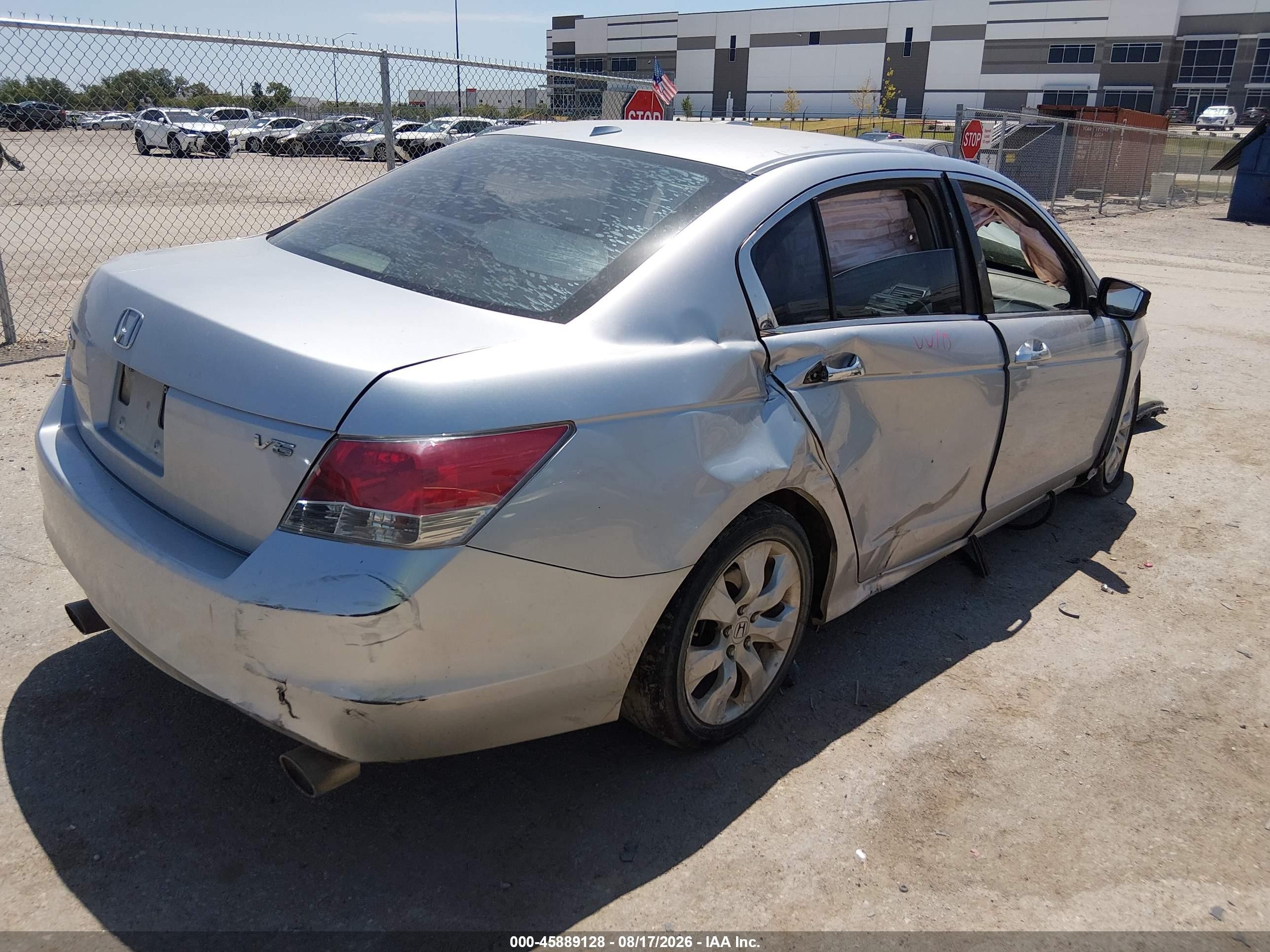 2008 Honda Accord 3.5 Ex-l Silver vin: 1HGCP36838A015056