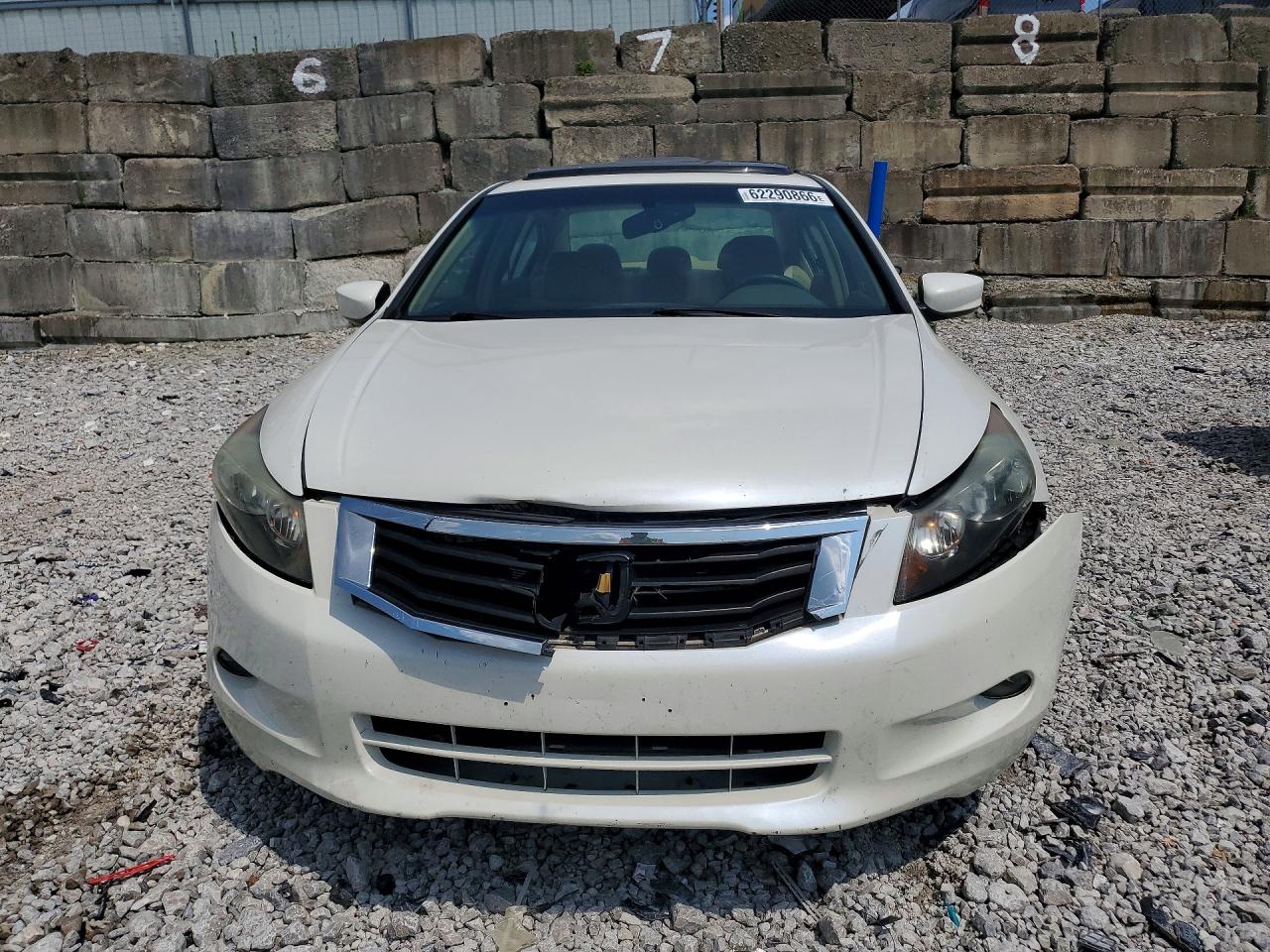 2008 Honda Accord Exl White vin: 1HGCP36838A018295