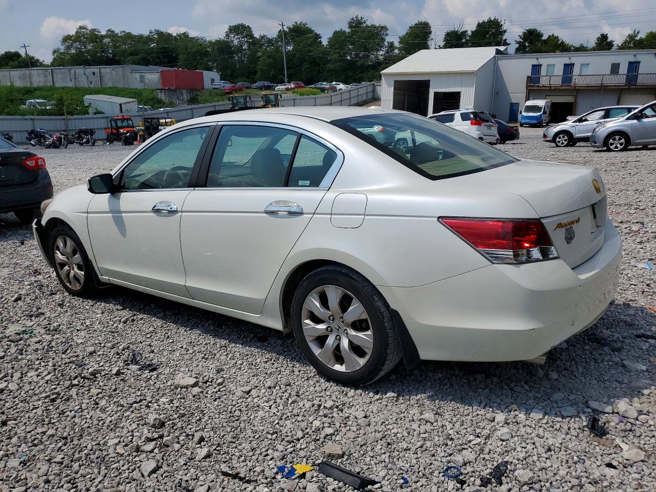 2008 Honda Accord Exl White vin: 1HGCP36838A018295