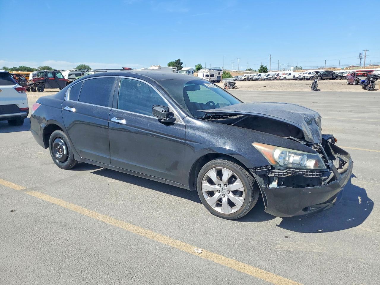 2008 Honda Accord Exl Black vin: 1HGCP36838A020578