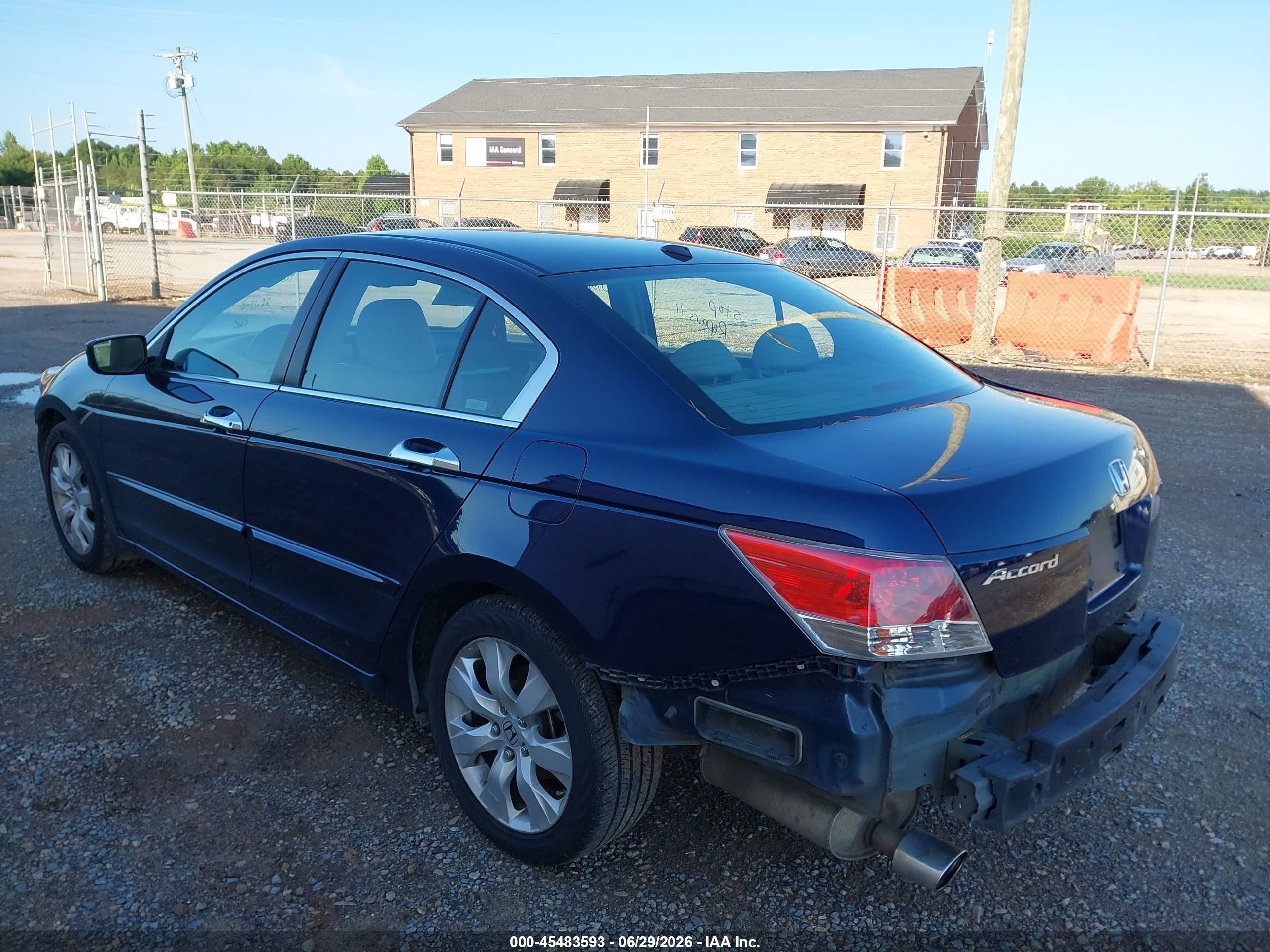 2008 Honda Accord 3.5 Ex-l Dark Blue vin: 1HGCP36838A032259