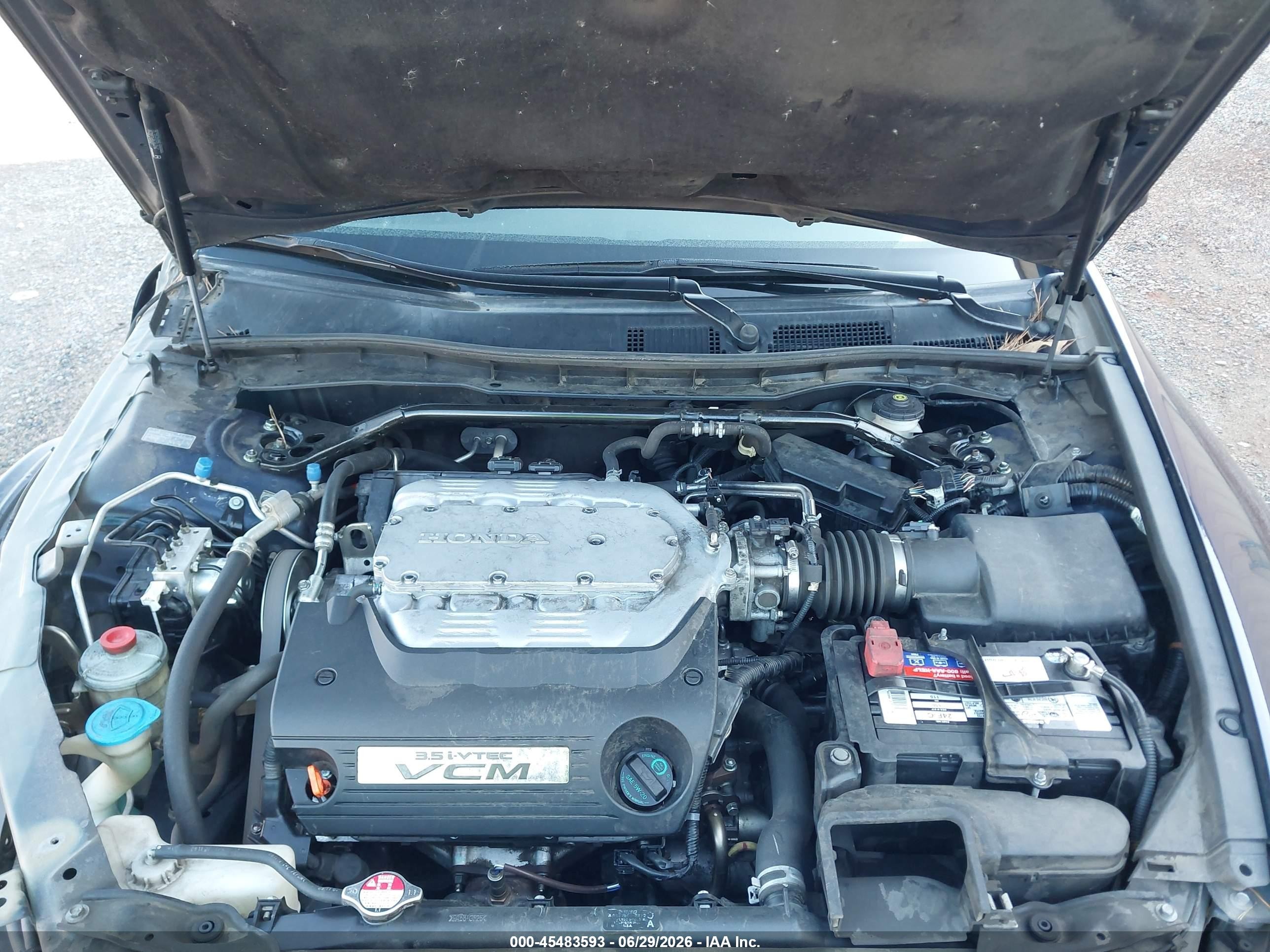 2008 Honda Accord 3.5 Ex-l Dark Blue vin: 1HGCP36838A032259