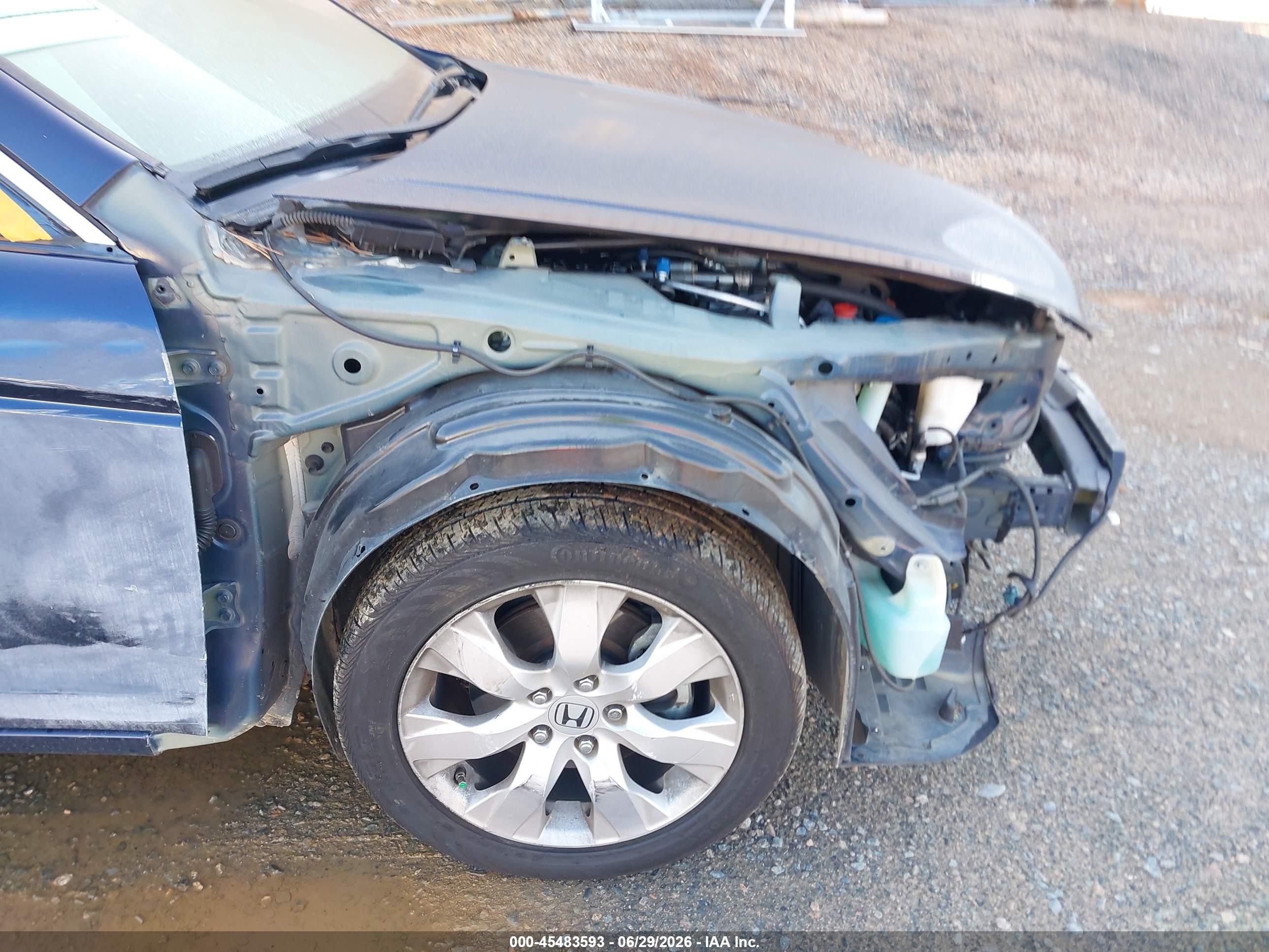 2008 Honda Accord 3.5 Ex-l Dark Blue vin: 1HGCP36838A032259