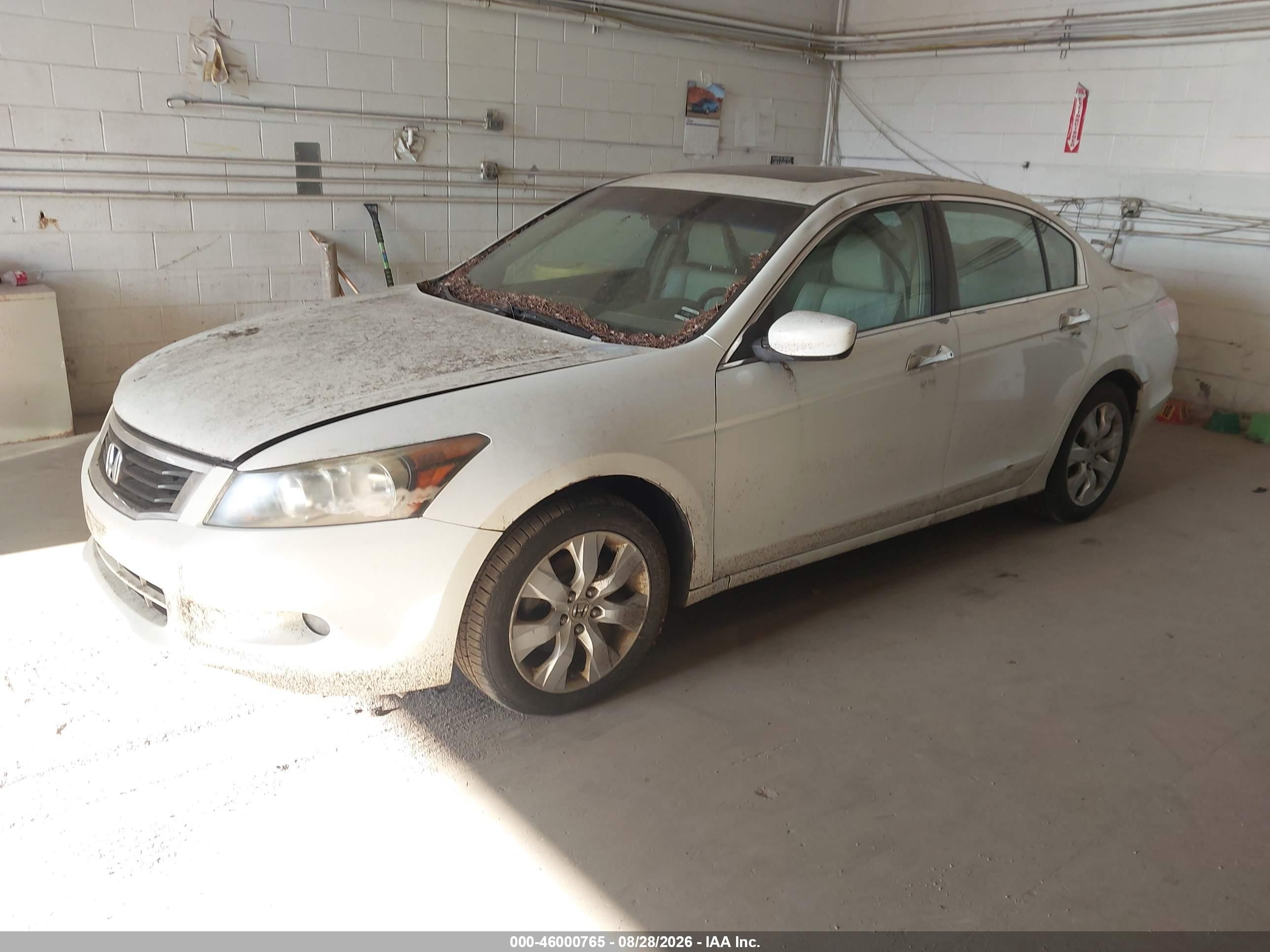 2008 Honda Accord 3.5 Ex-l White vin: 1HGCP36838A034786