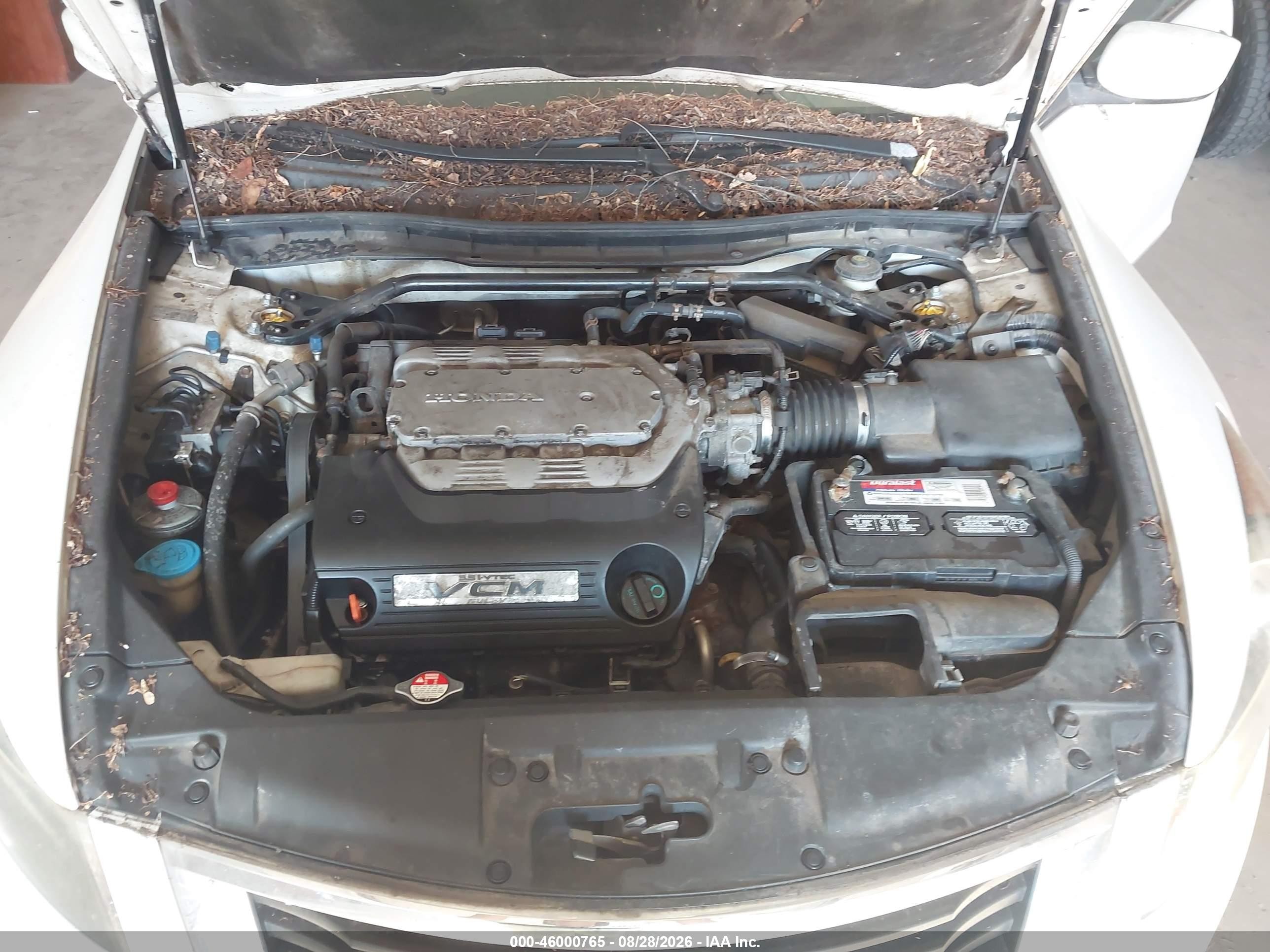 2008 Honda Accord 3.5 Ex-l White vin: 1HGCP36838A034786