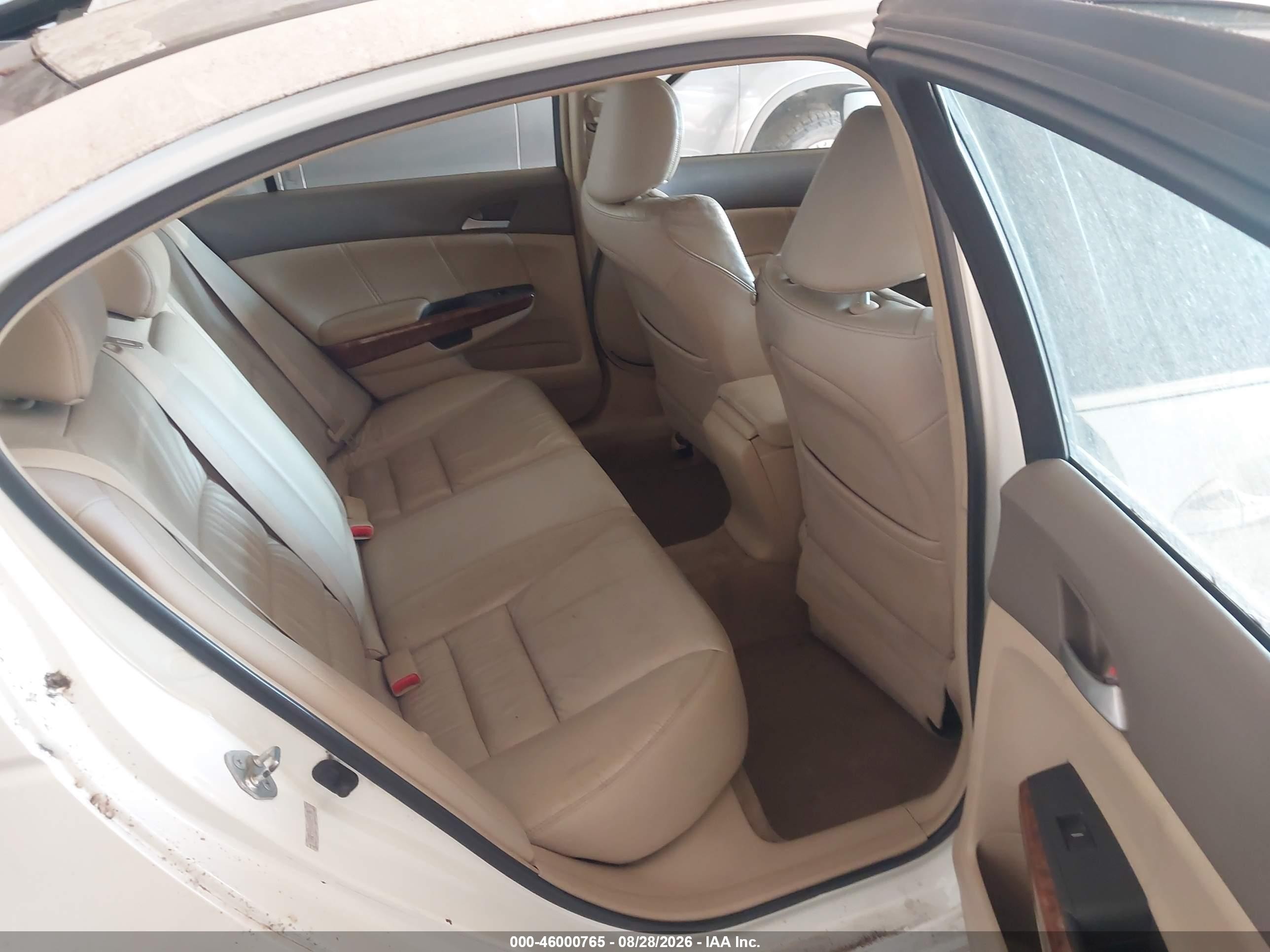 2008 Honda Accord 3.5 Ex-l White vin: 1HGCP36838A034786
