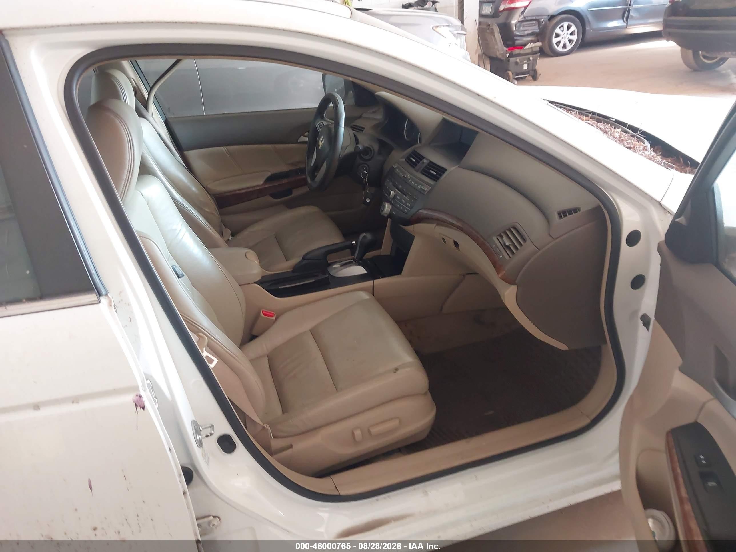 2008 Honda Accord 3.5 Ex-l White vin: 1HGCP36838A034786