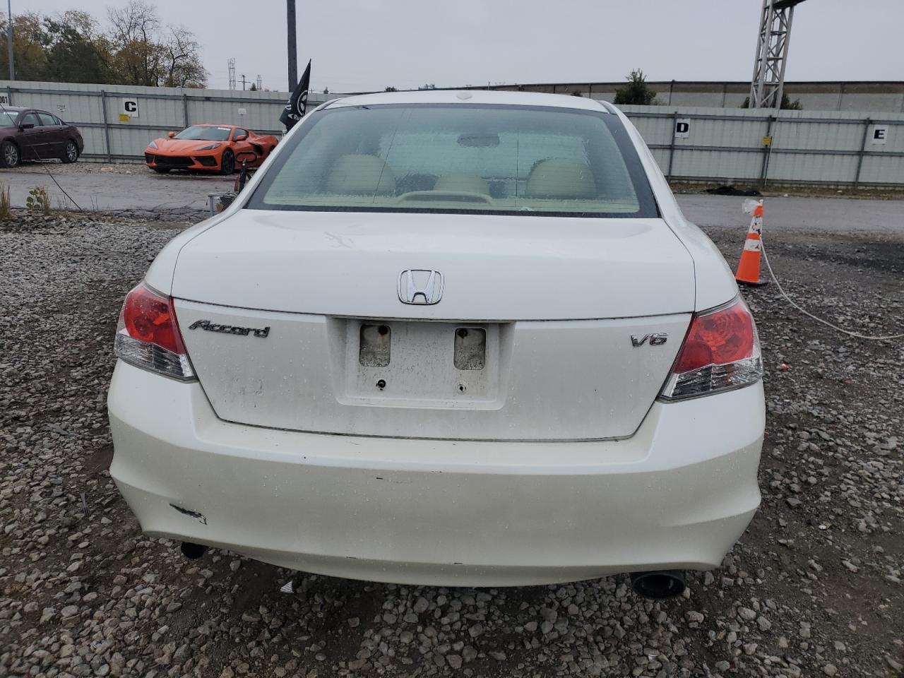 2008 Honda Accord Exl White vin: 1HGCP36838A041057