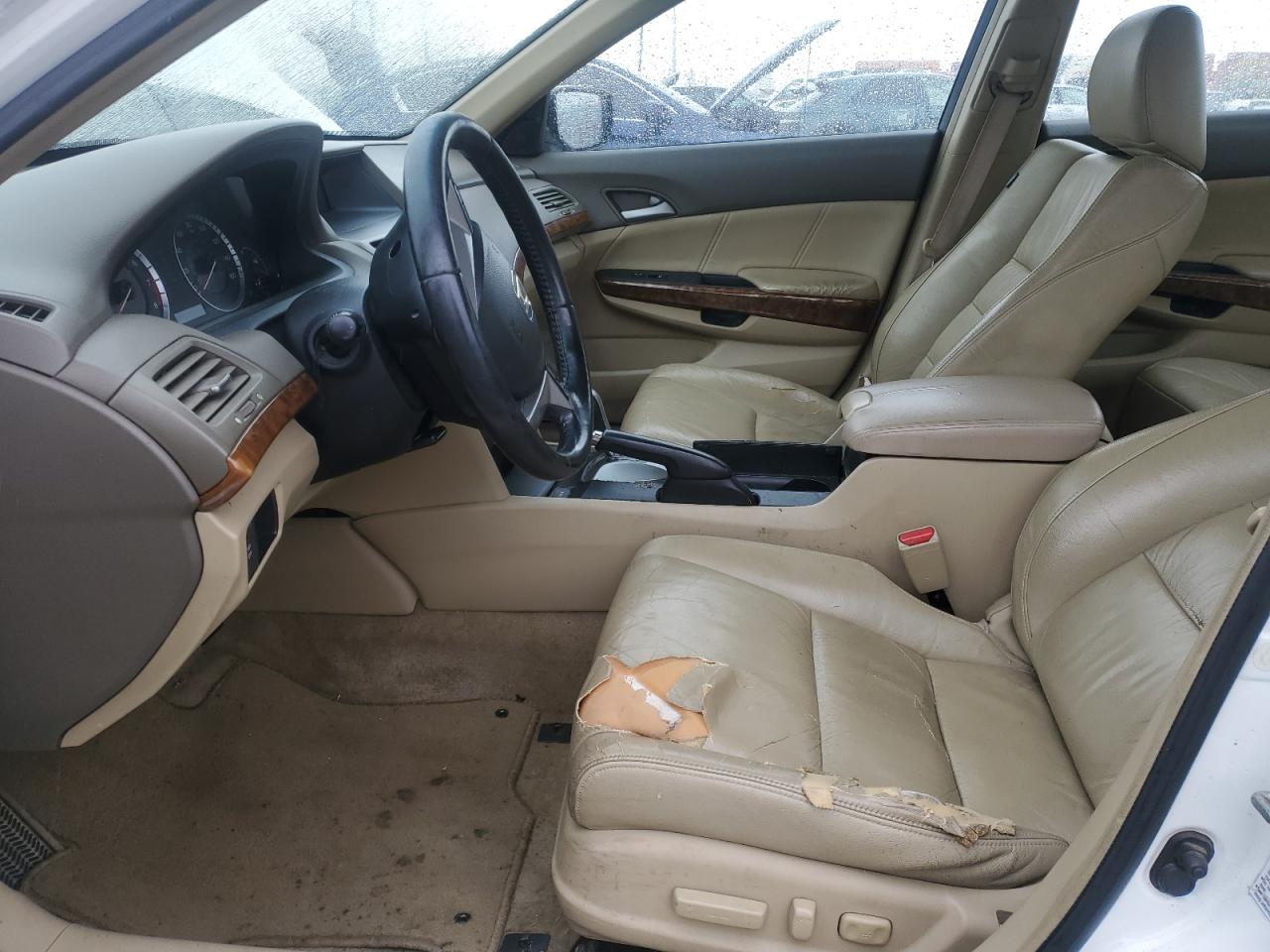 2008 Honda Accord Exl White vin: 1HGCP36838A041057
