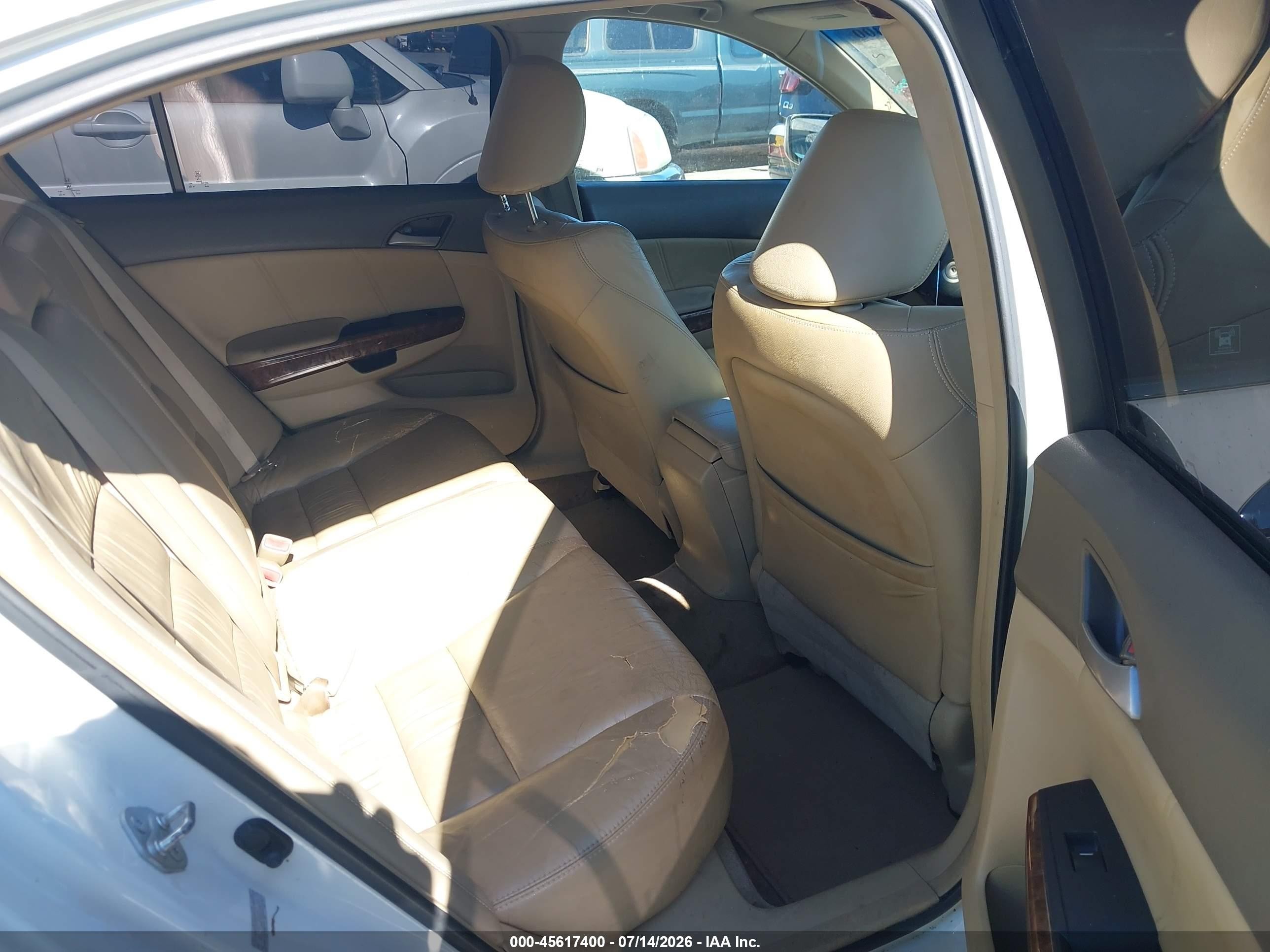 2008 Honda Accord 3.5 Ex-l White vin: 1HGCP36838A056691