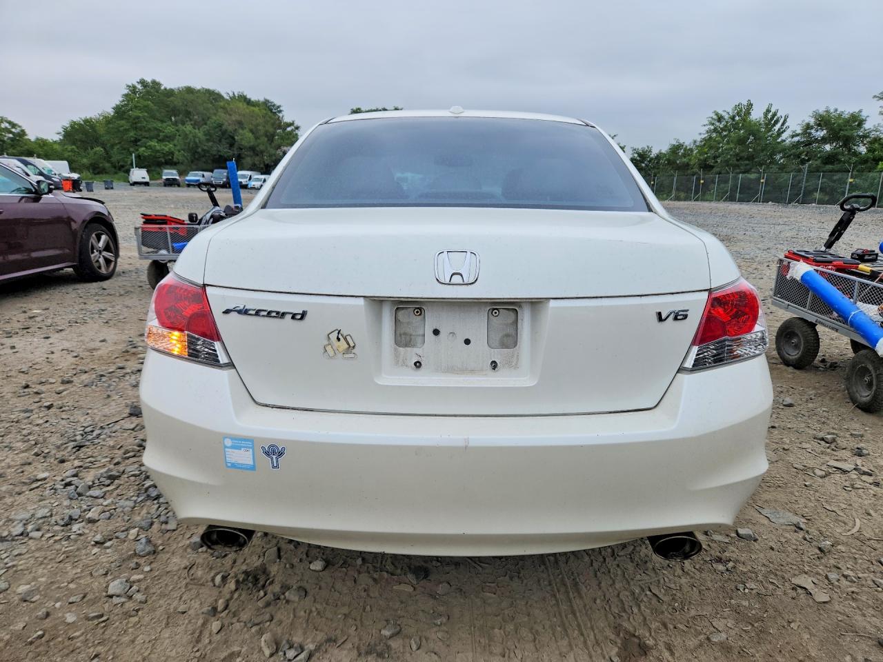 2008 Honda Accord Exl Белый vin: 1HGCP36838A068484