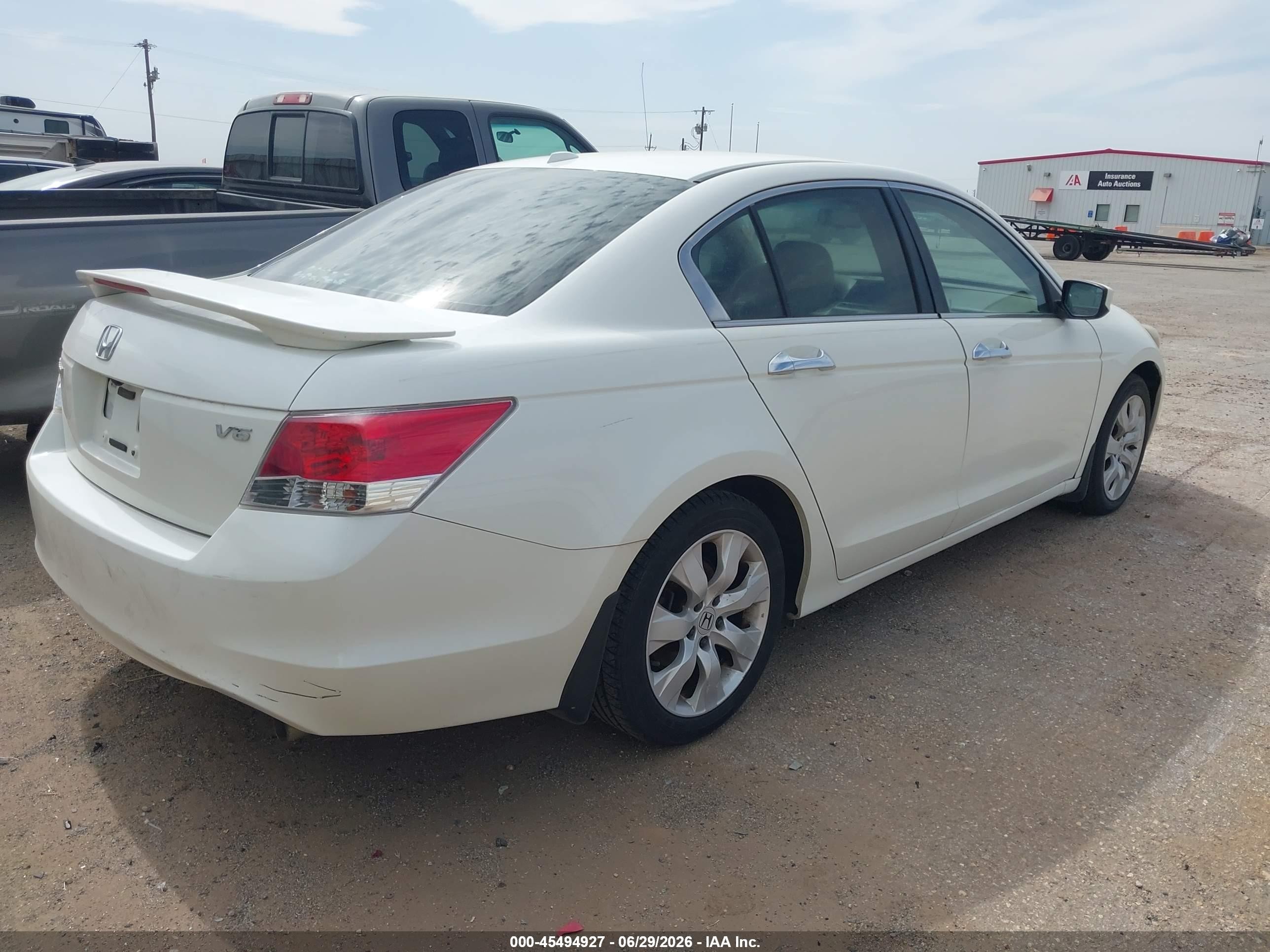 2008 Honda Accord 3.5 Ex-l White vin: 1HGCP36838A070932
