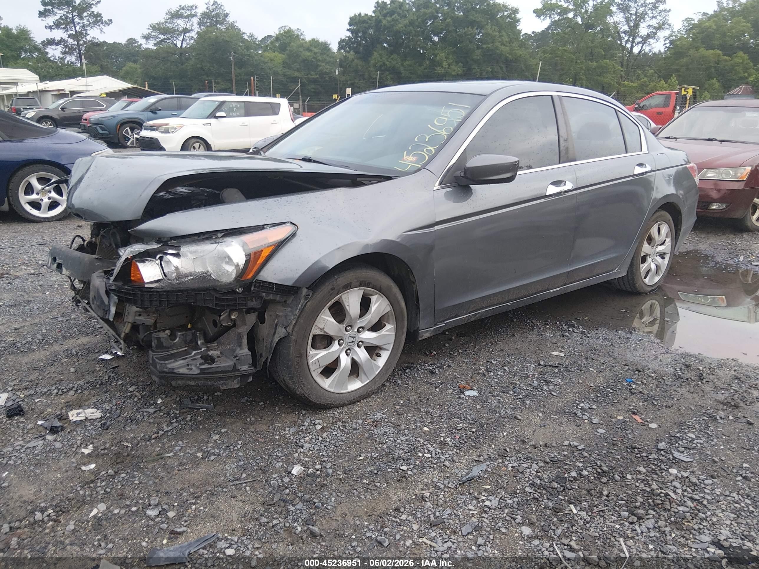 2008 Honda Accord 3.5 Ex-l Gray vin: 1HGCP36838A073328
