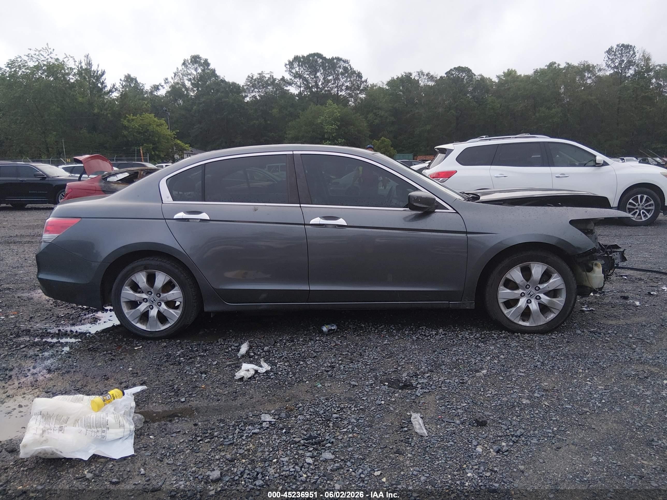 2008 Honda Accord 3.5 Ex-l Gray vin: 1HGCP36838A073328