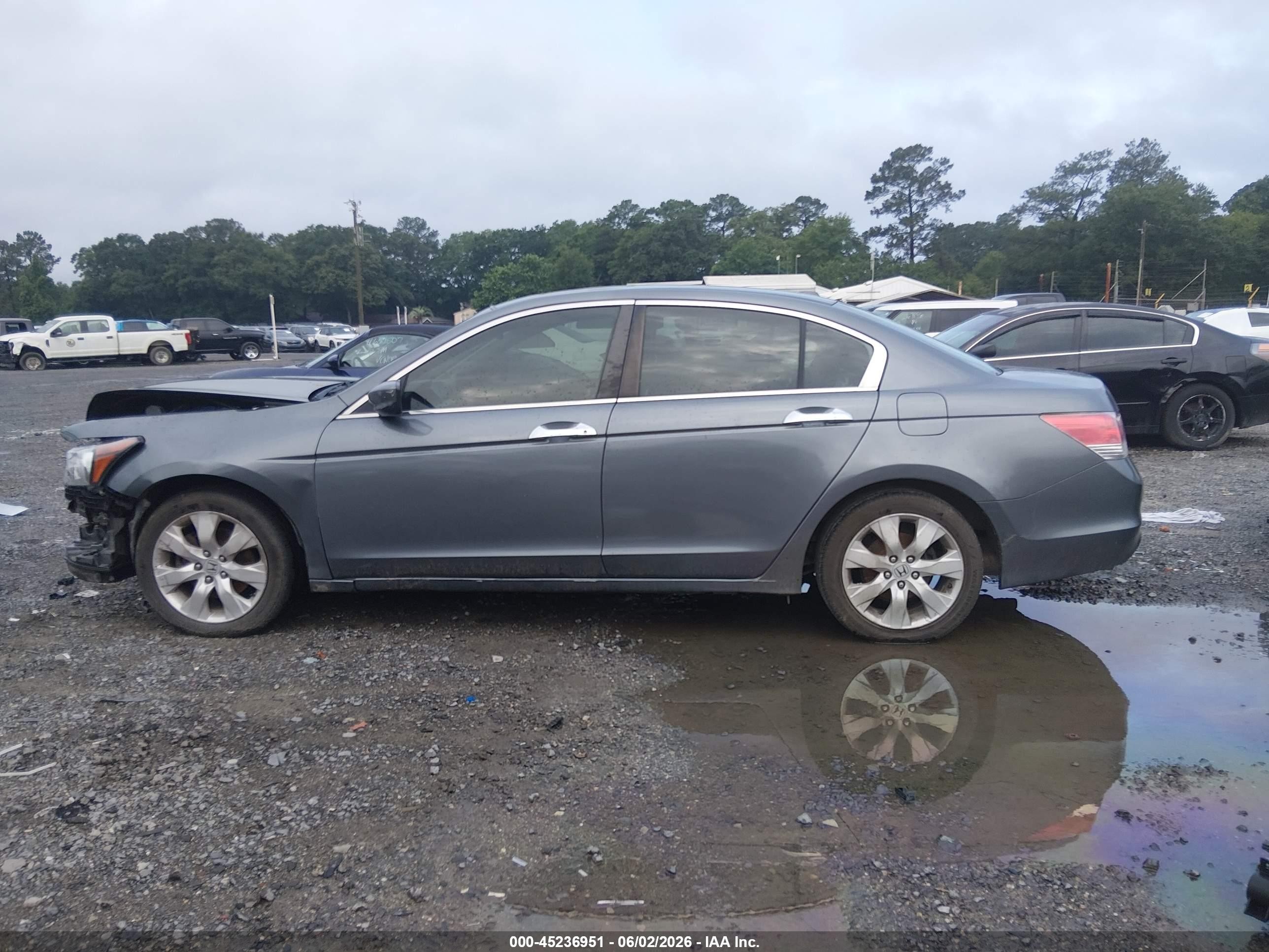 2008 Honda Accord 3.5 Ex-l Gray vin: 1HGCP36838A073328