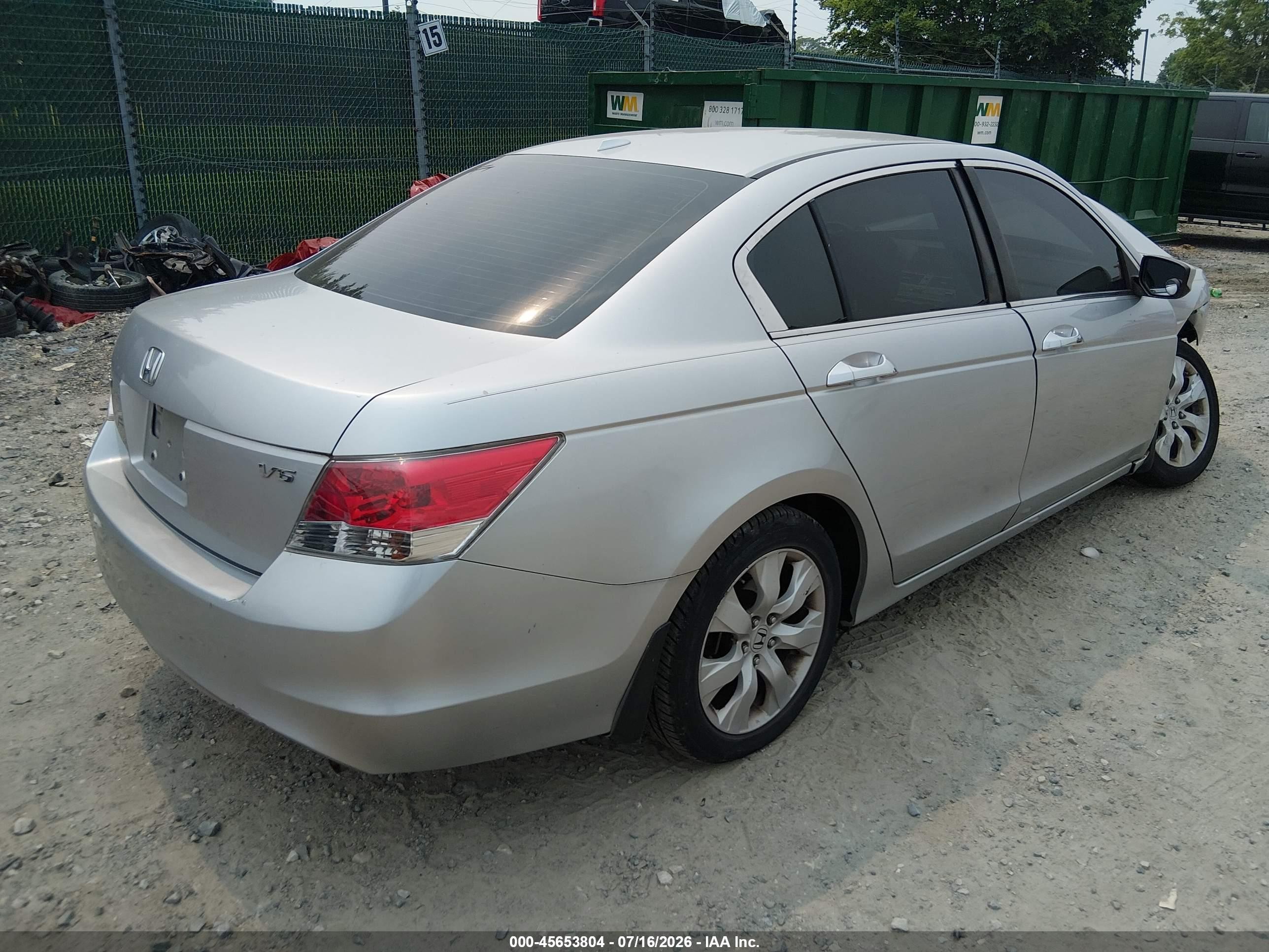 2008 Honda Accord 3.5 Ex-l Gray vin: 1HGCP36838A082997