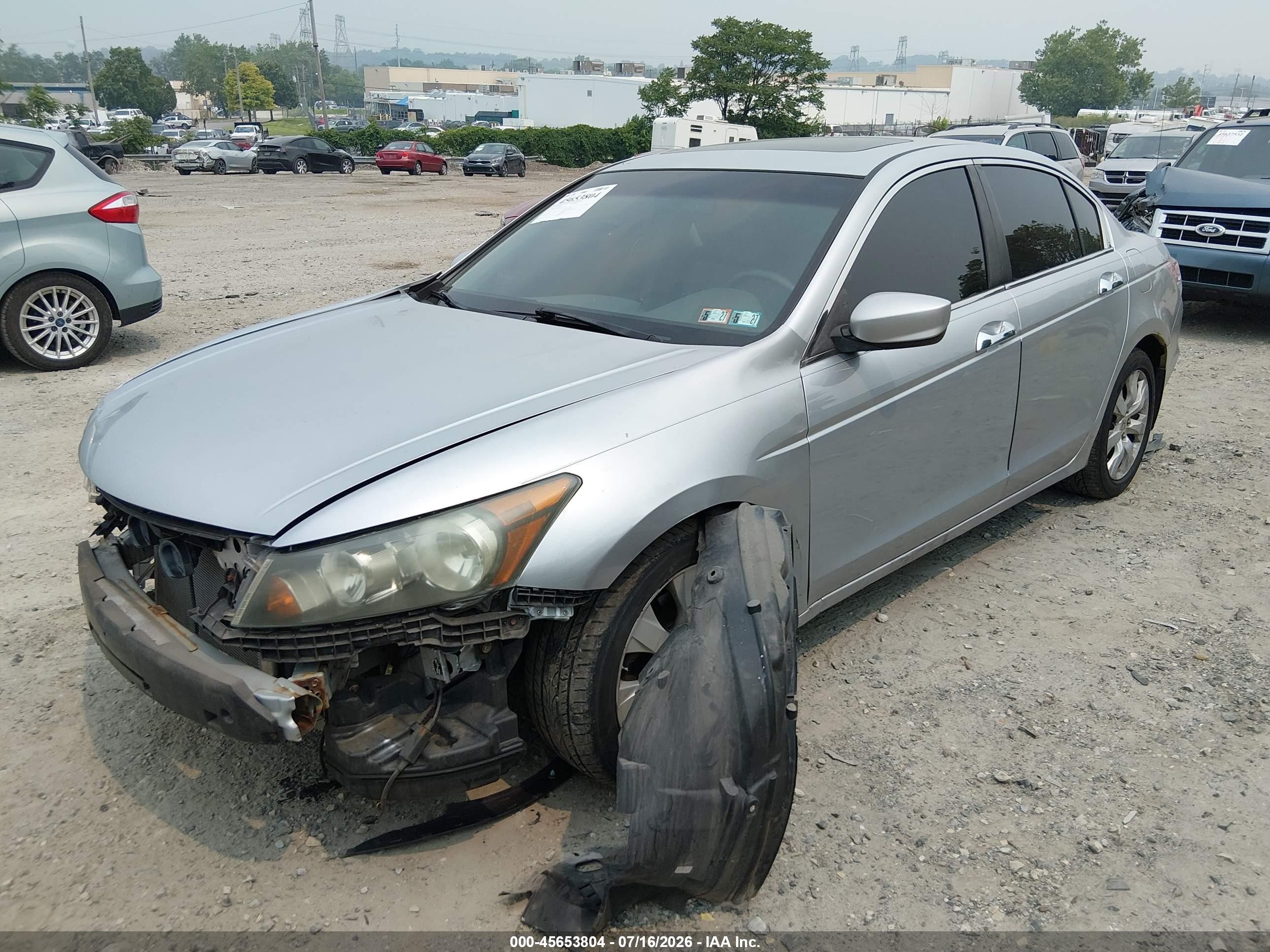 2008 Honda Accord 3.5 Ex-l Gray vin: 1HGCP36838A082997