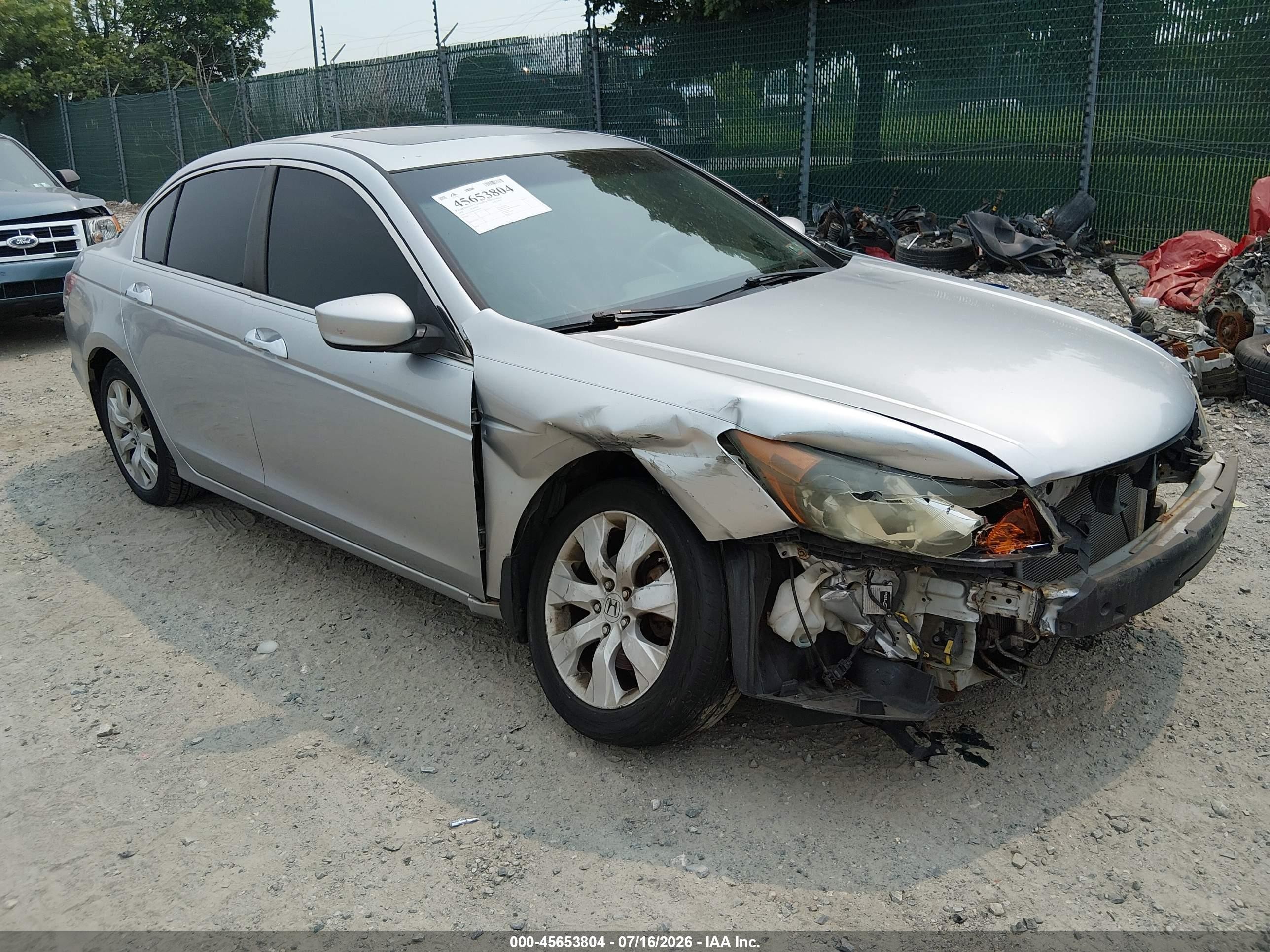 2008 Honda Accord 3.5 Ex-l Gray vin: 1HGCP36838A082997