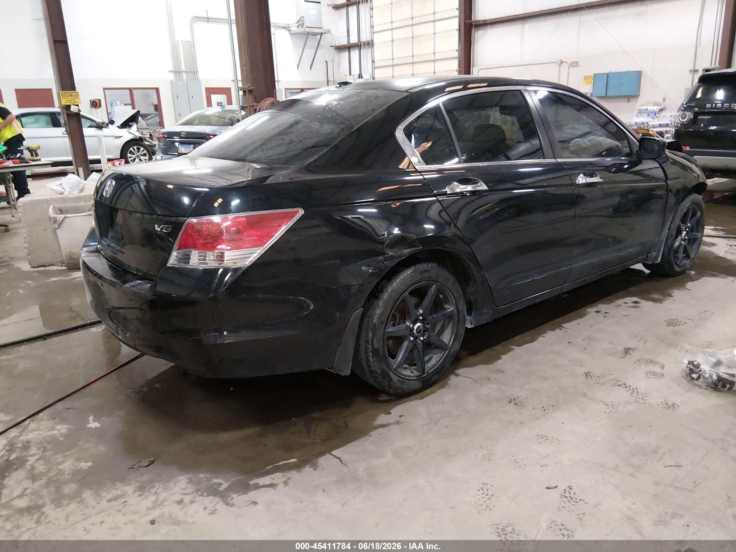 2008 Honda Accord 3.5 Ex-l Black vin: 1HGCP36838A085401