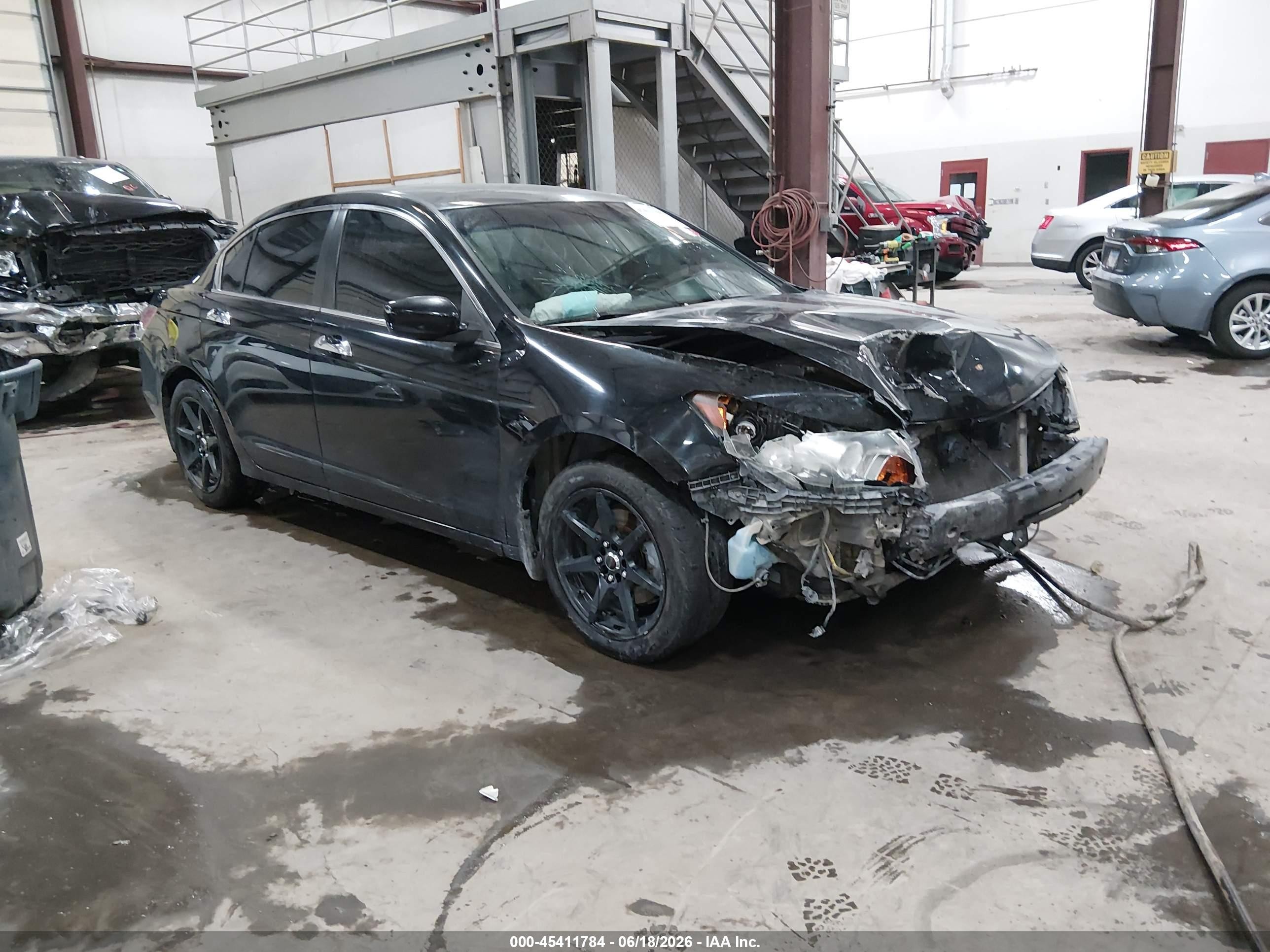 2008 Honda Accord 3.5 Ex-l Black vin: 1HGCP36838A085401