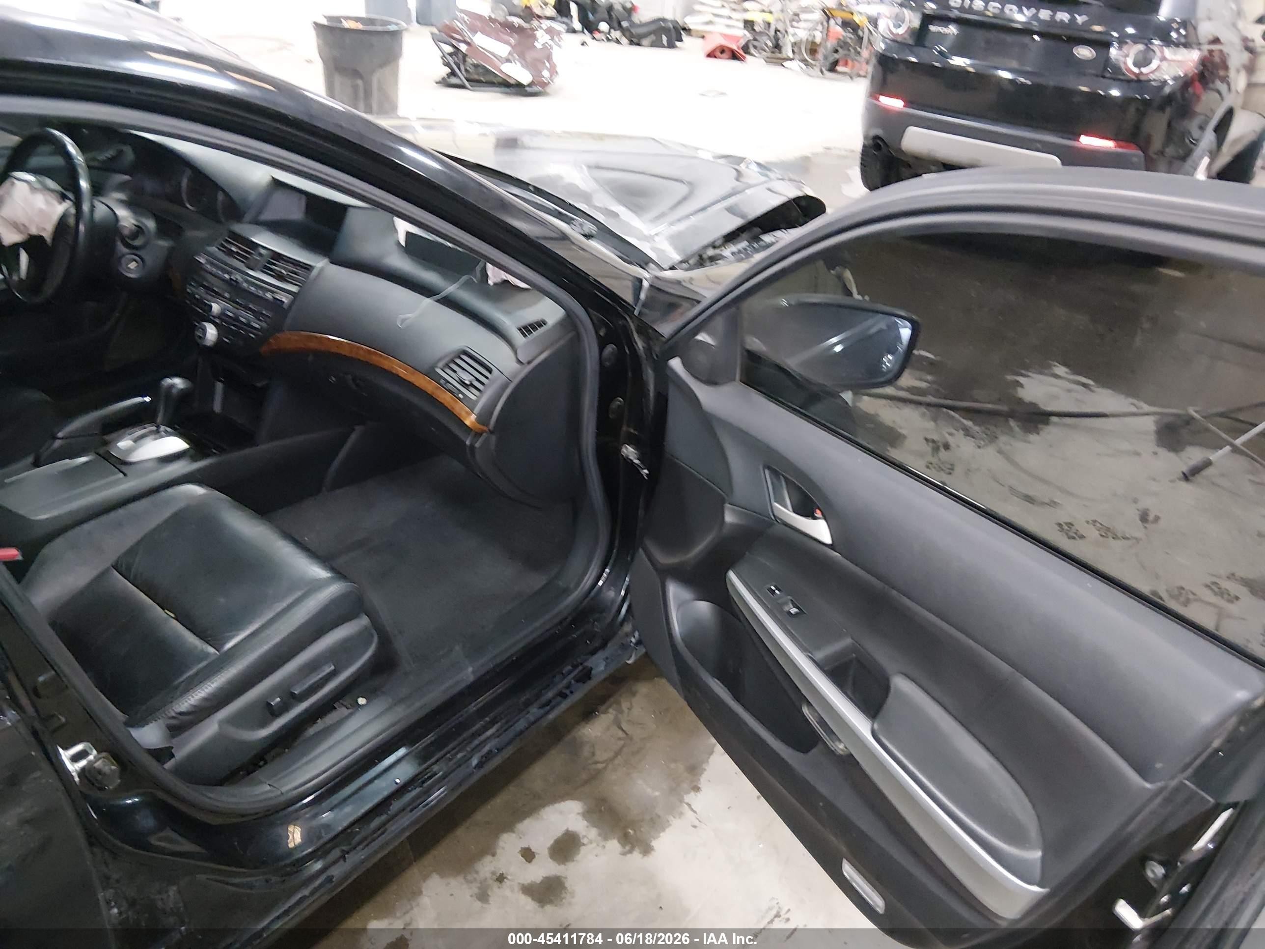 2008 Honda Accord 3.5 Ex-l Black vin: 1HGCP36838A085401