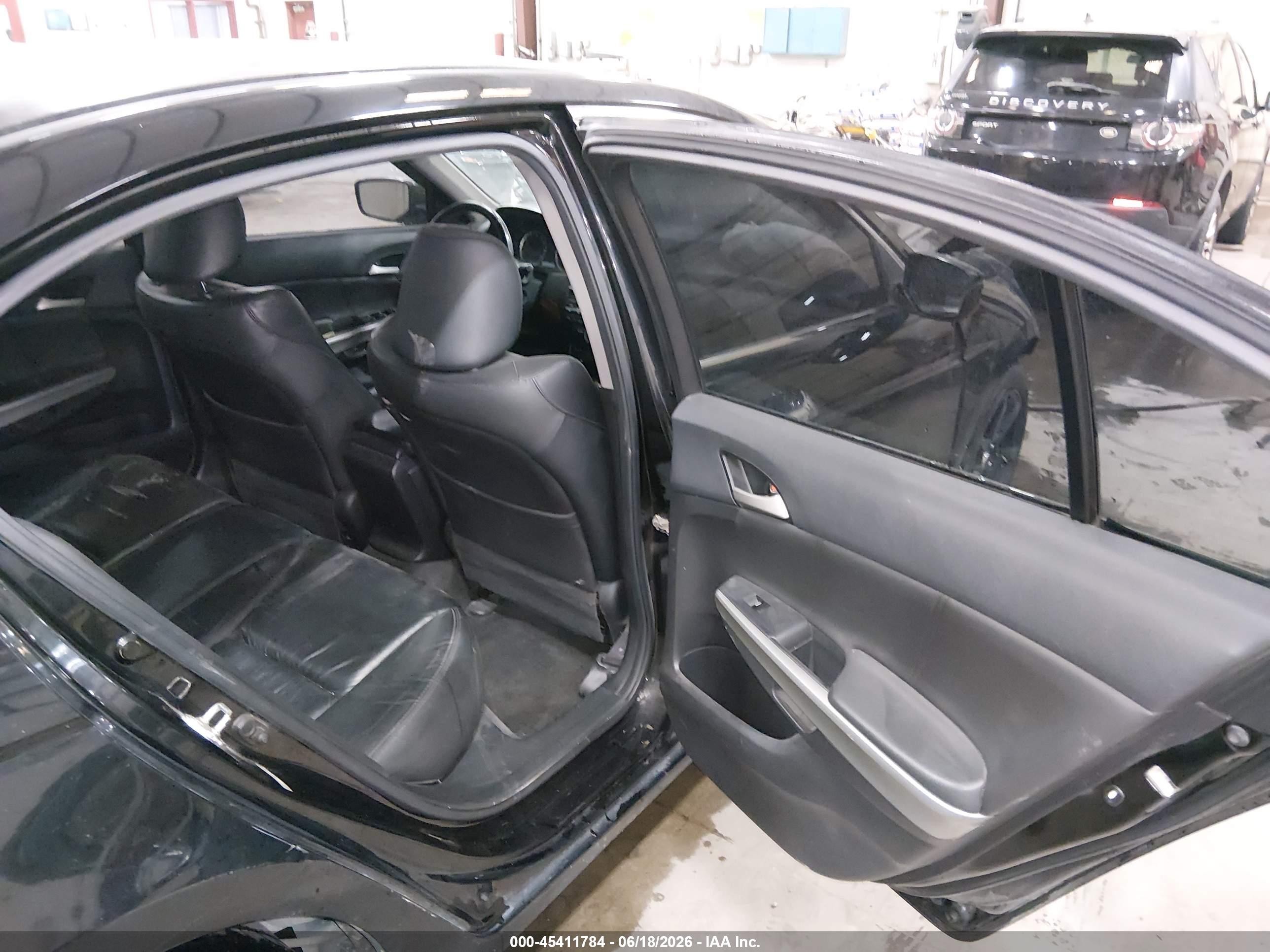 2008 Honda Accord 3.5 Ex-l Black vin: 1HGCP36838A085401