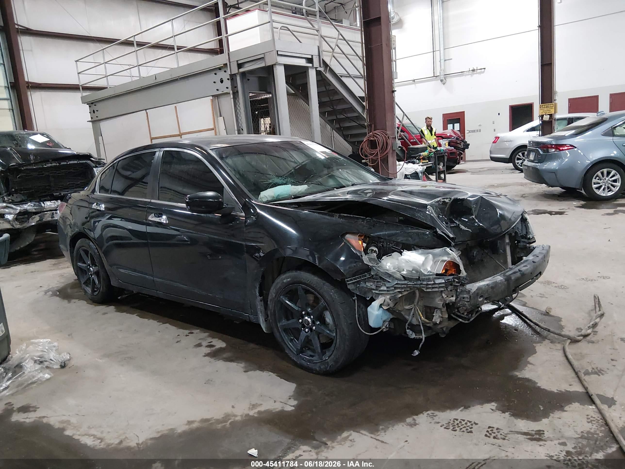 2008 Honda Accord 3.5 Ex-l Black vin: 1HGCP36838A085401