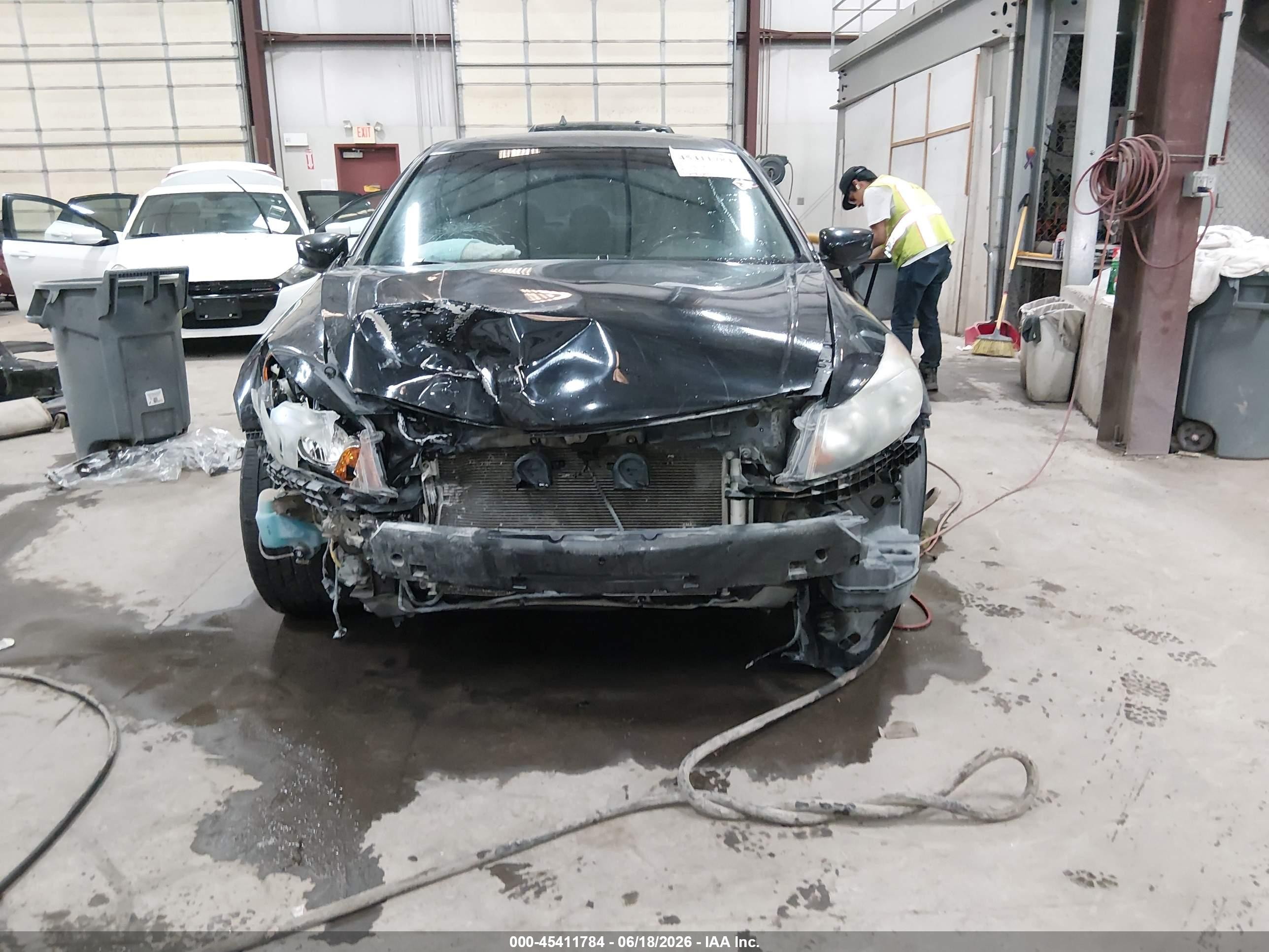 2008 Honda Accord 3.5 Ex-l Black vin: 1HGCP36838A085401