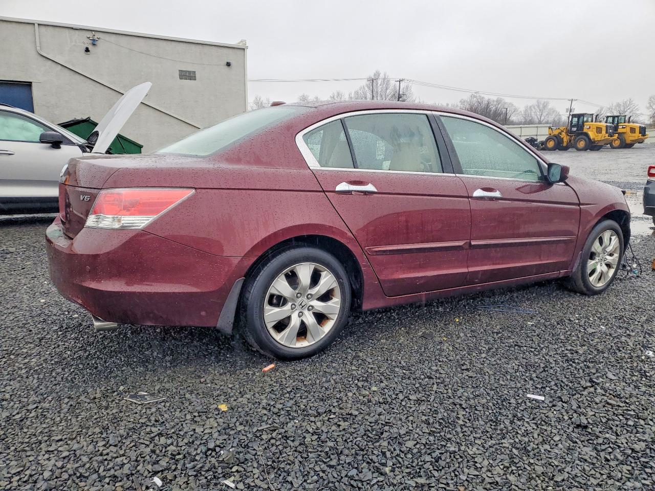 2009 Honda Accord Exl Burgundy vin: 1HGCP36839A001658