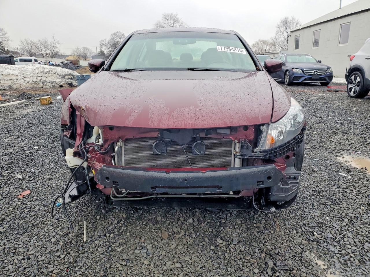 2009 Honda Accord Exl Burgundy vin: 1HGCP36839A001658