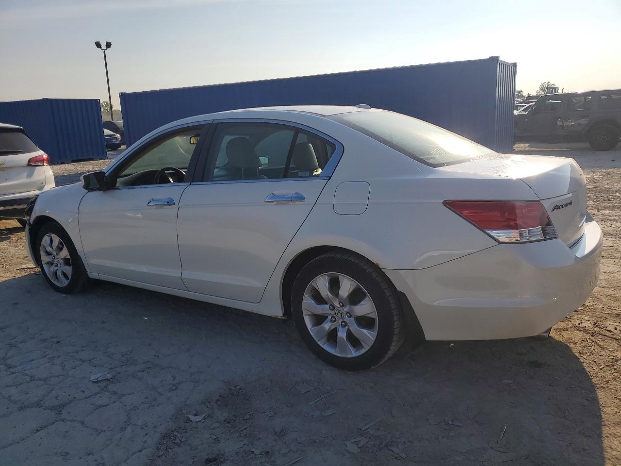 2009 Honda Accord Exl White vin: 1HGCP36839A011204