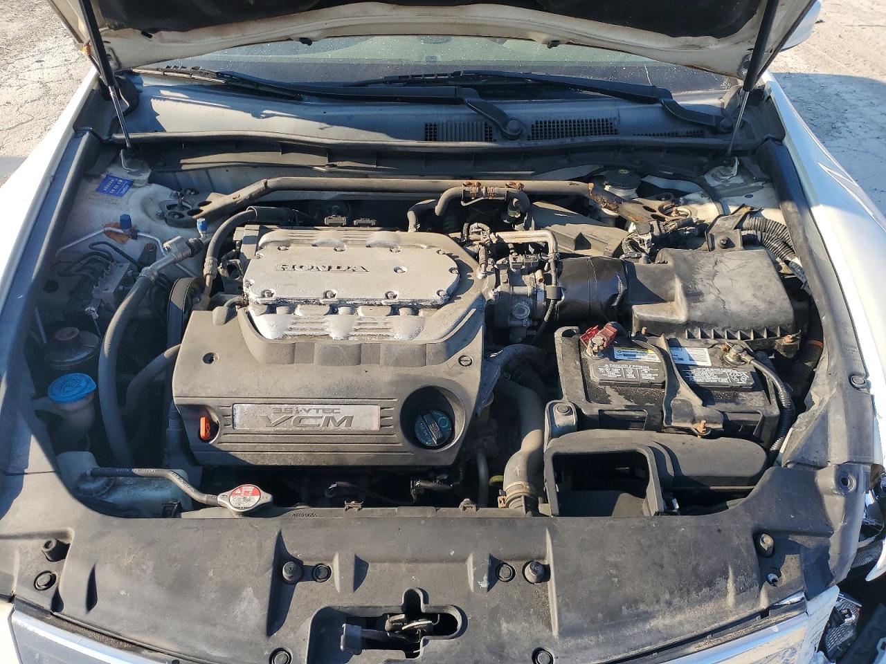 2009 Honda Accord Exl White vin: 1HGCP36839A011204