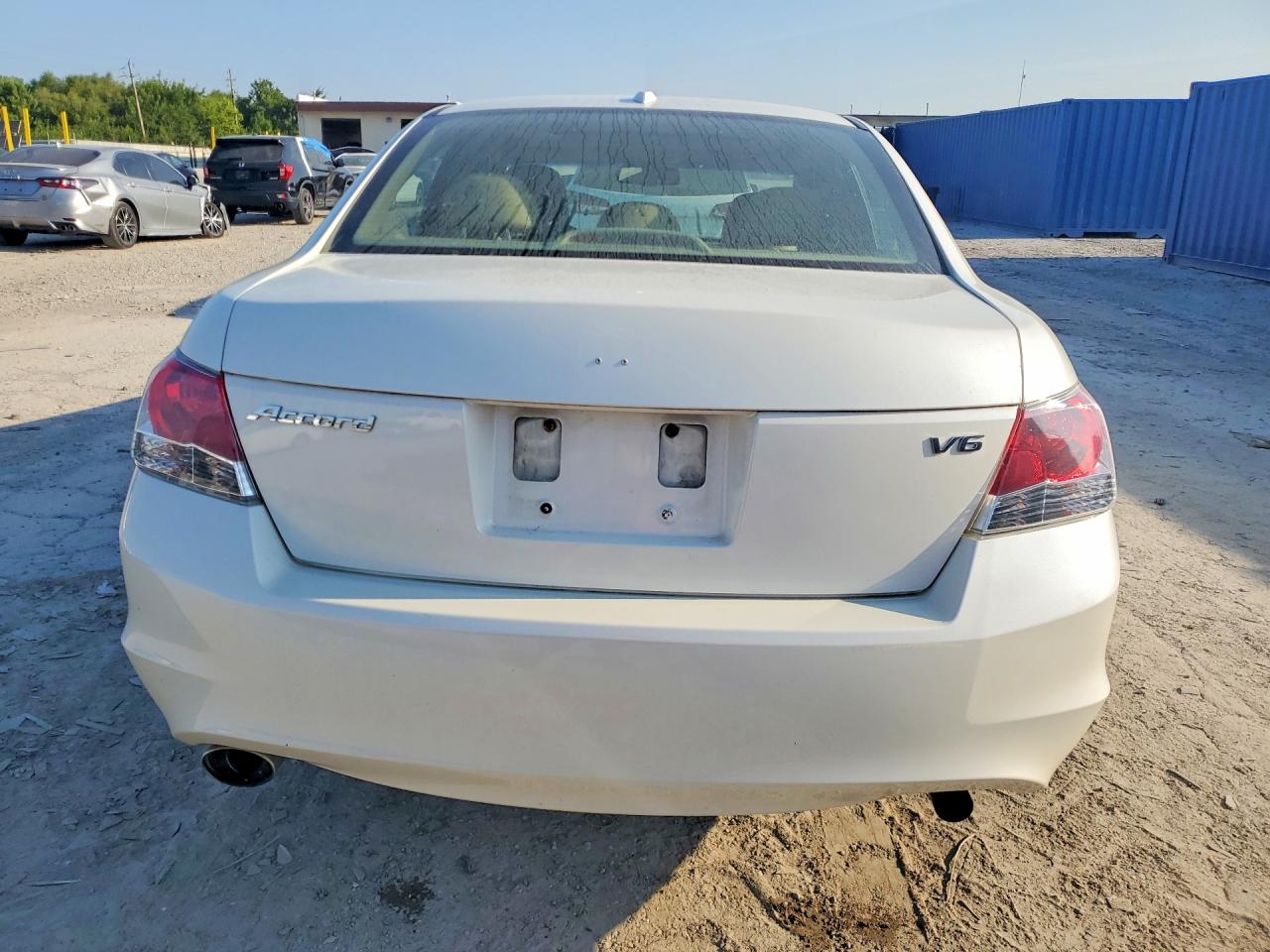 2009 Honda Accord Exl White vin: 1HGCP36839A011204