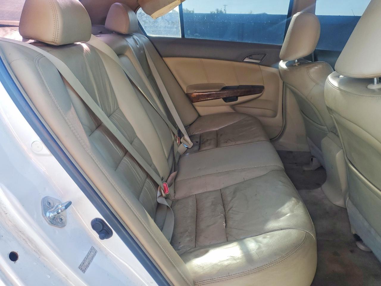 2009 Honda Accord Exl White vin: 1HGCP36839A028679