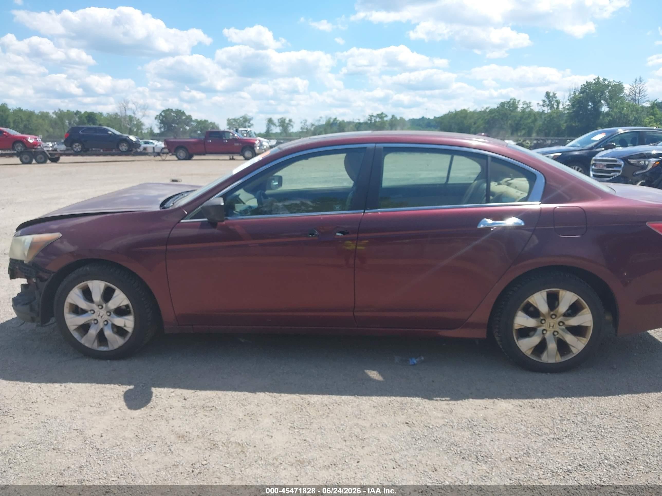 2009 Honda Accord 3.5 Ex-l Бордовый vin: 1HGCP36839A041478