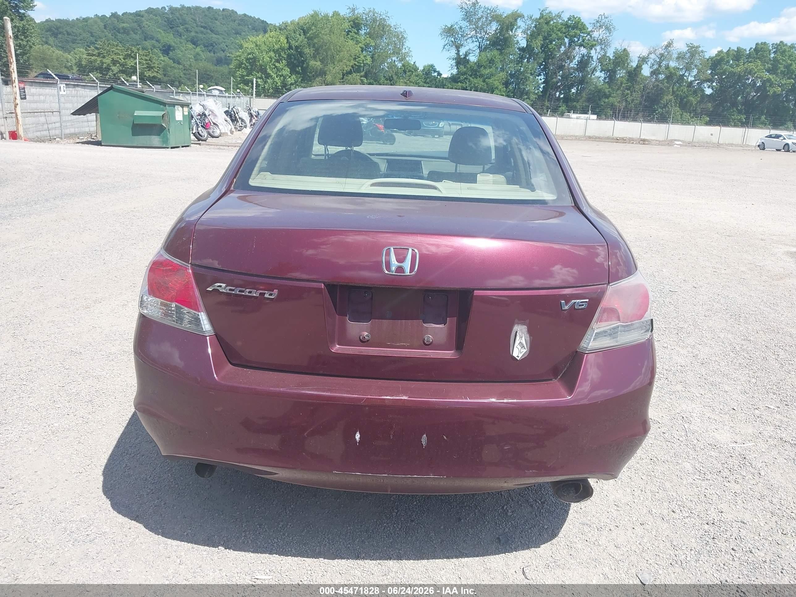 2009 Honda Accord 3.5 Ex-l Бордовый vin: 1HGCP36839A041478