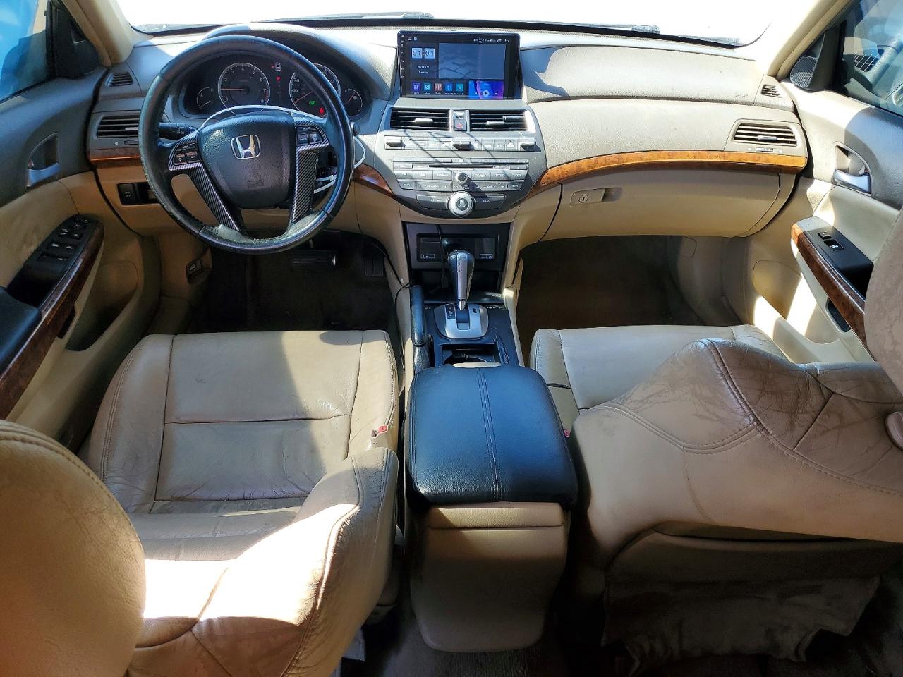 2009 Honda Accord Exl White vin: 1HGCP36839A043487