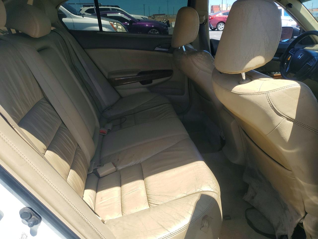 2009 Honda Accord Exl White vin: 1HGCP36839A043487